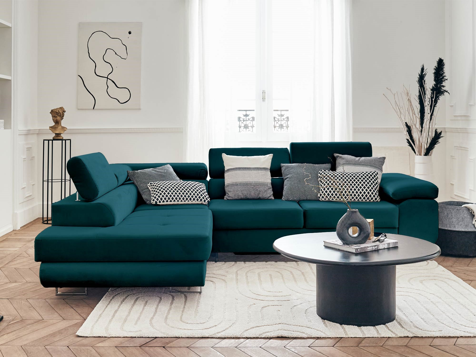 Produit similaire: pablo - Canapé velours côtelé Bleu