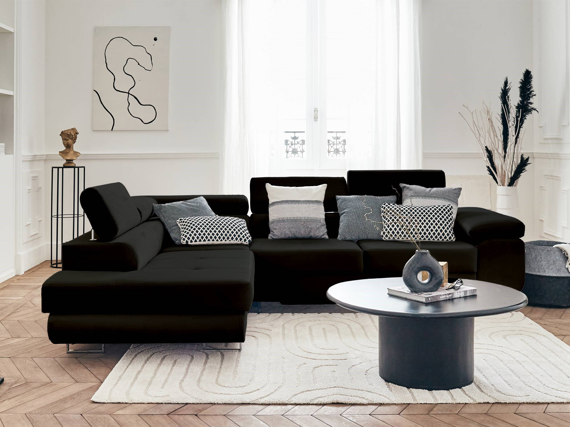 Produit similaire: pablo - Canapé velours côtelé Noir