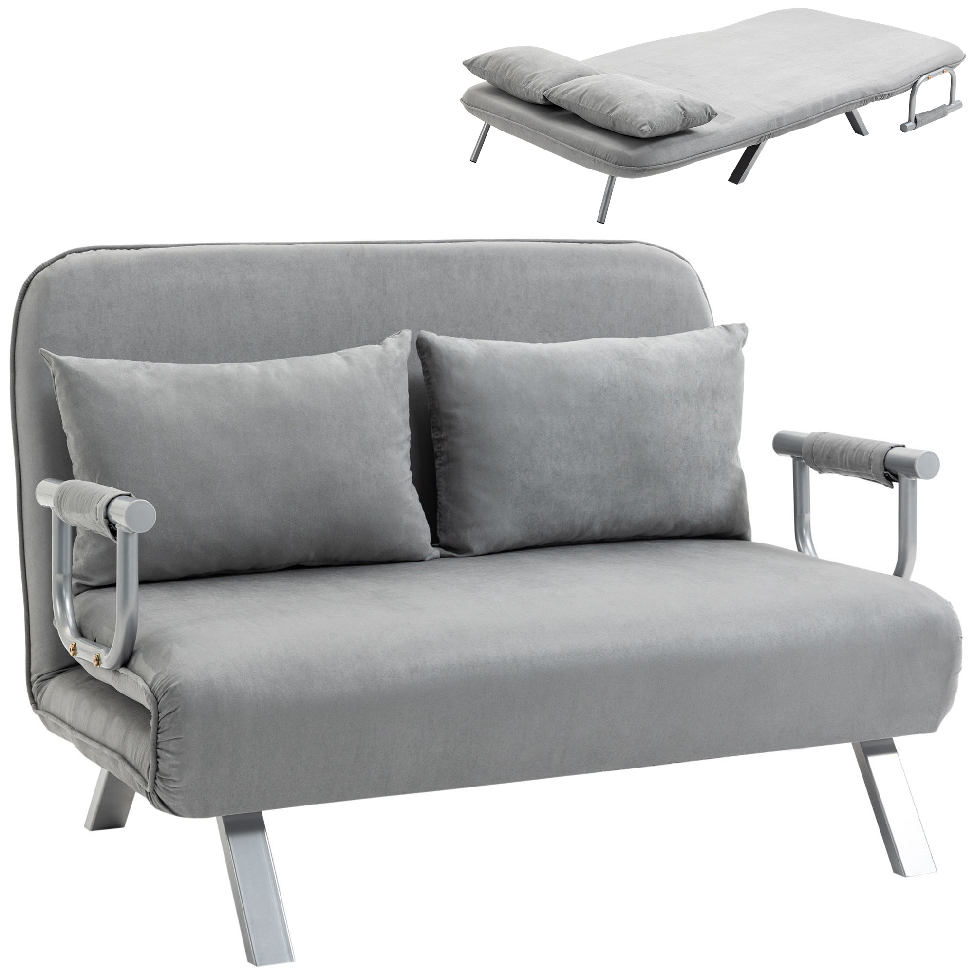 Canapé convertible Gris - Vue supplémentaire 1