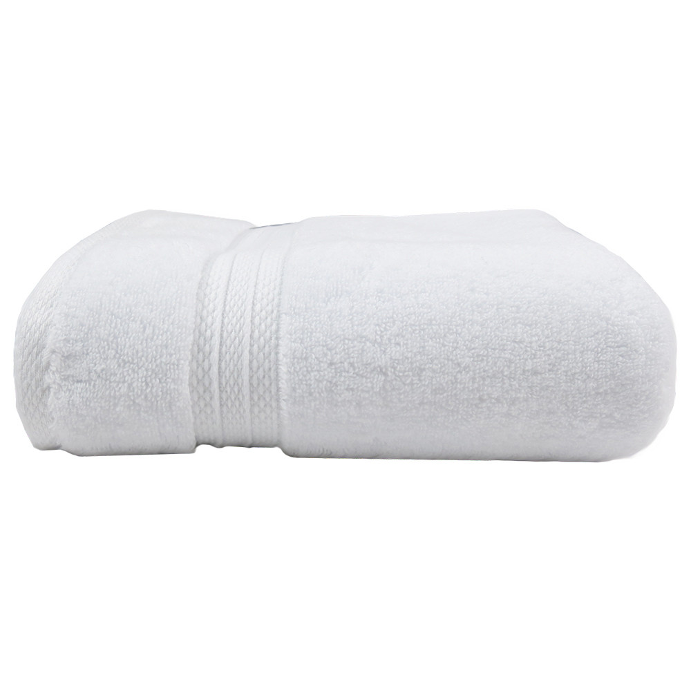 drap de bain  pur coton blanc 100x150
