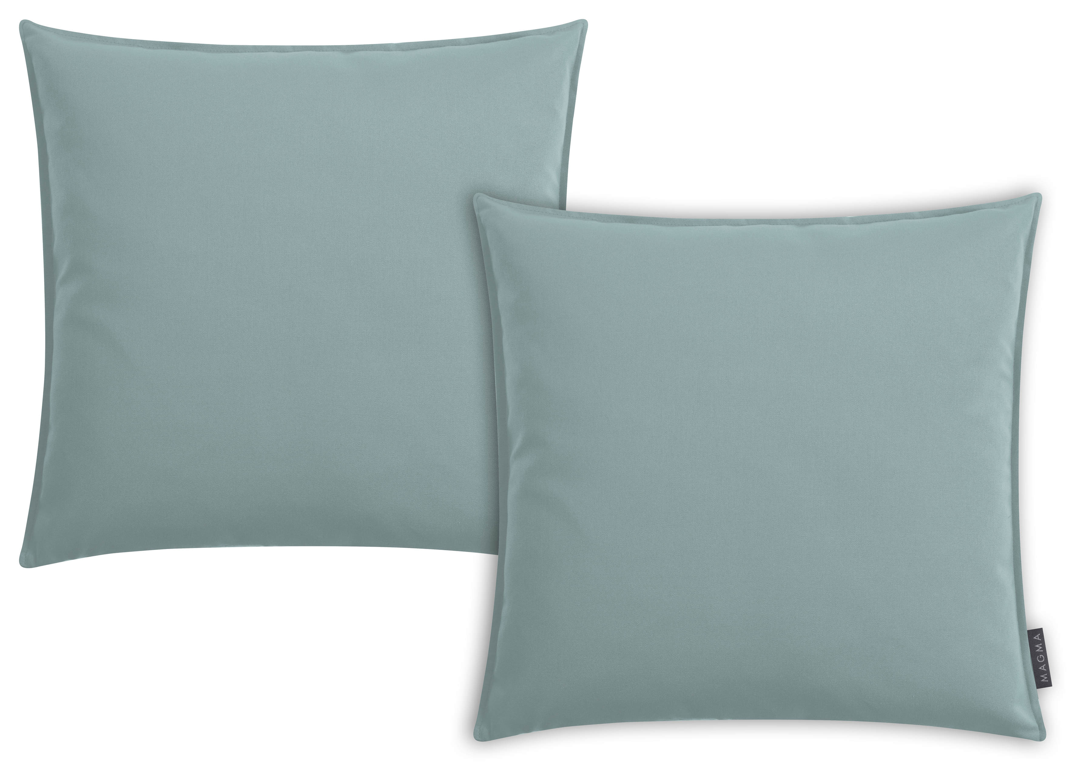 Housses de coussin volant piqué eucalyptus- Lot de 2- 50x50