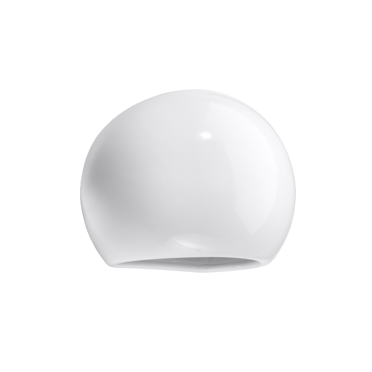 Applique ovale en céramique, blanc L: 17cm