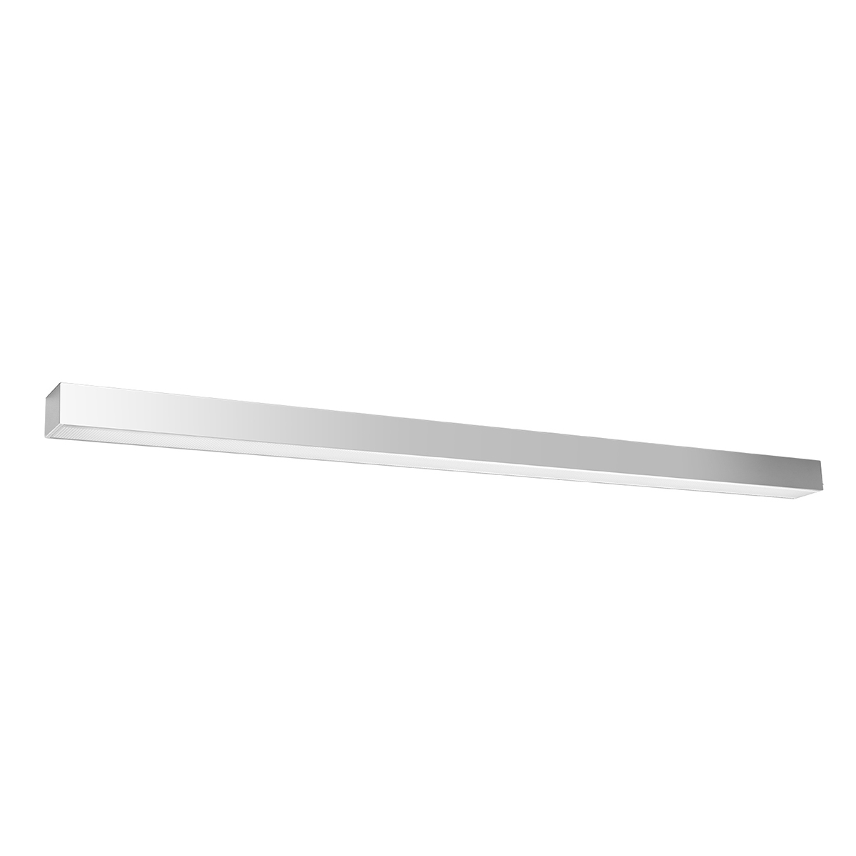 Plafonnier linéaire en aluminium, gris L: 118cm