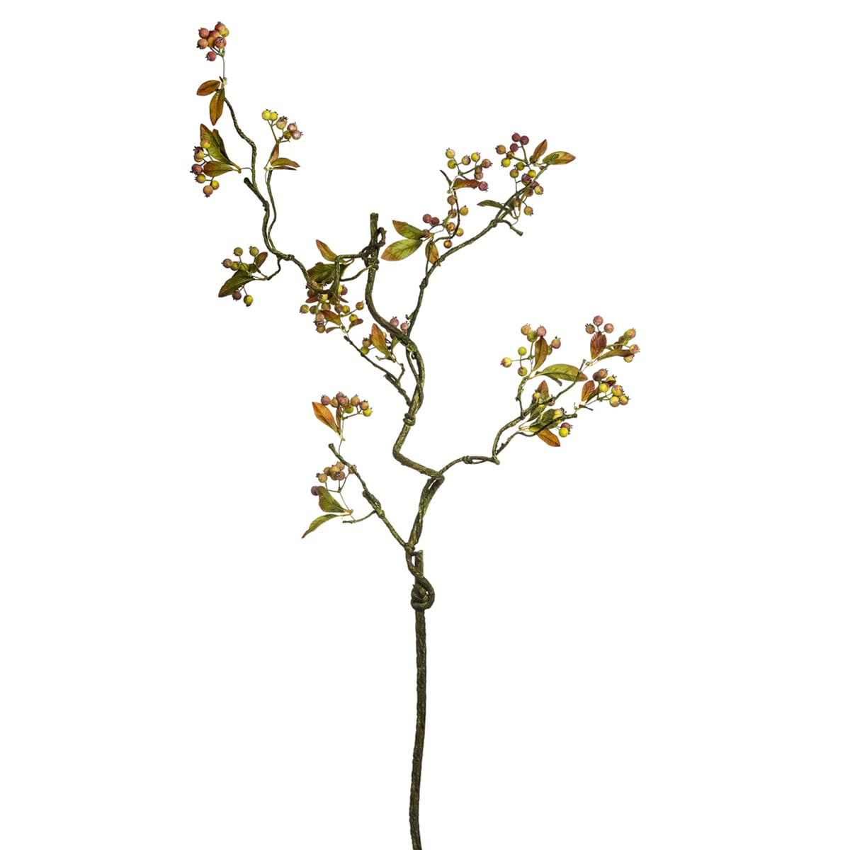 Branche de baies avec feuilles artificielle H134
