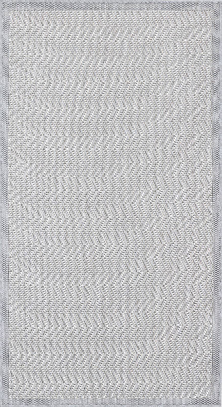 Tapis d'Extérieur et Intérieur - Gris et Ivoire - 80x150cm