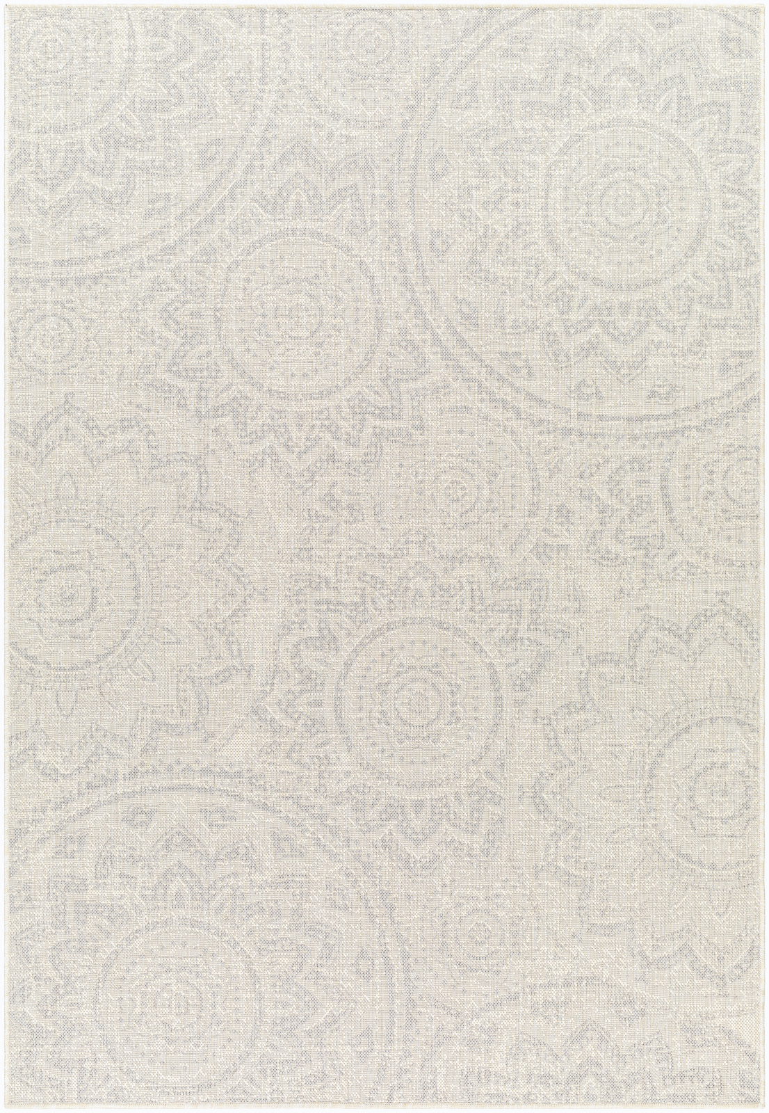 Tapis d'Extérieur/Intérieur Ivoire/Gris 160x213