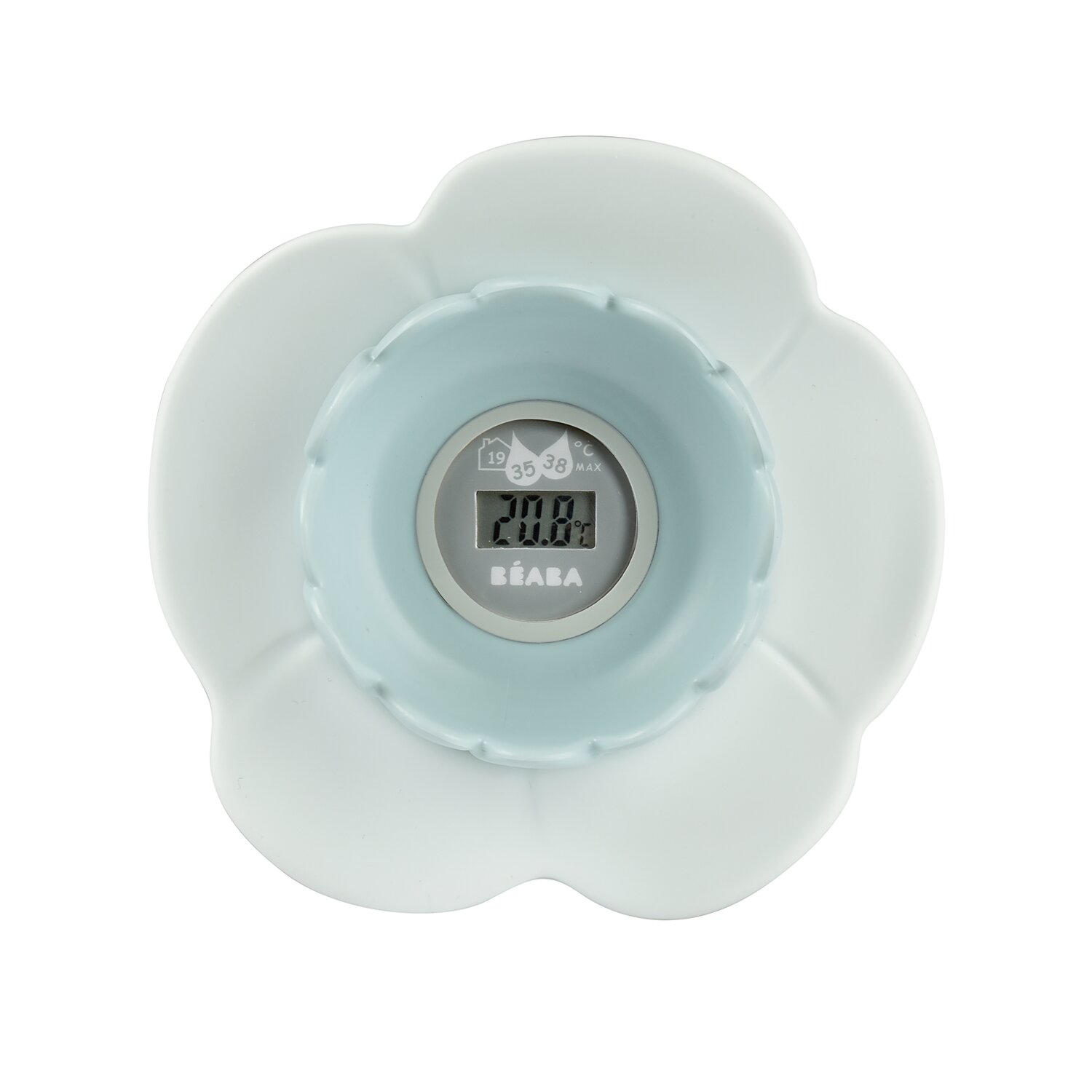 Thermomètre de bain Lotus avec écran digital vert