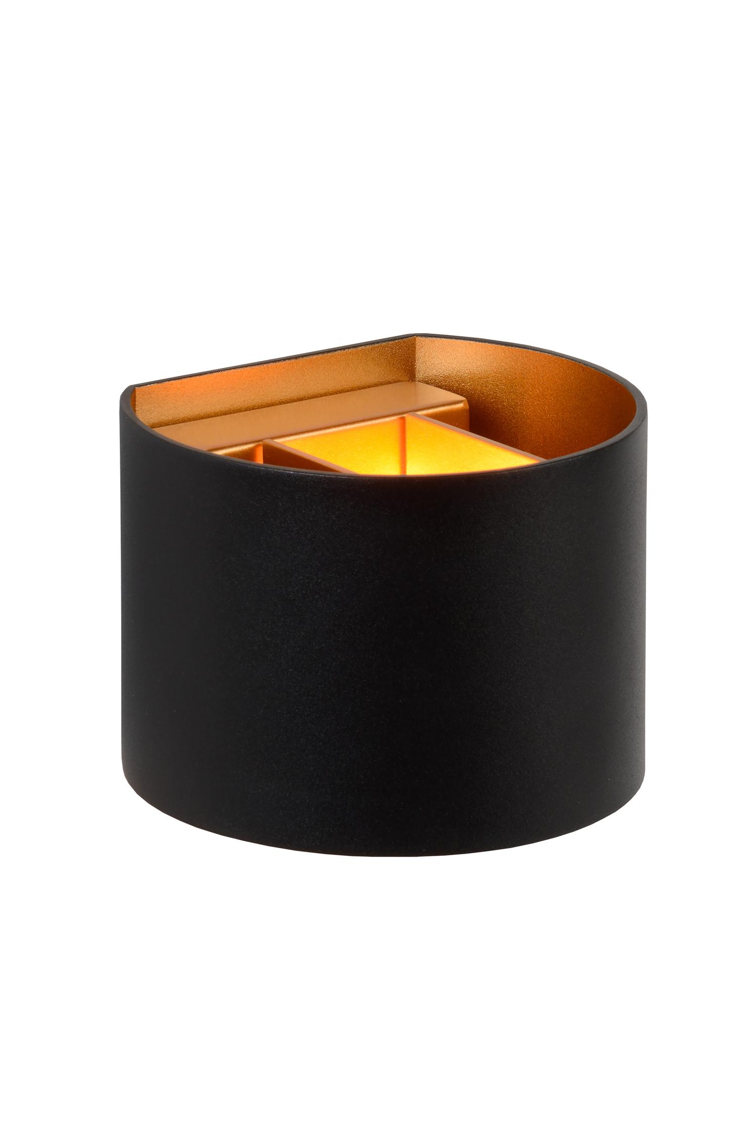 Applique murale en aluminium noir