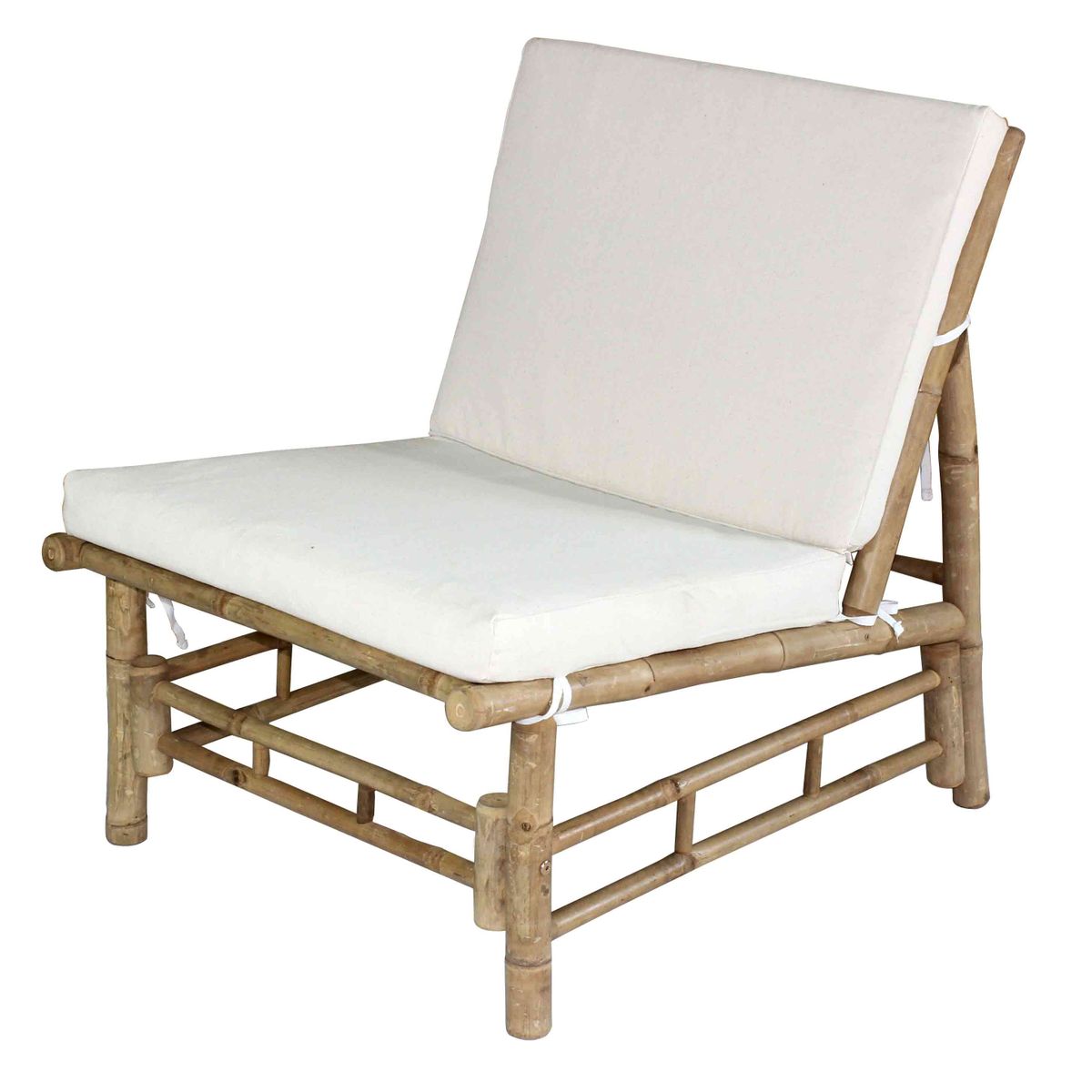 fauteuil bas en bambou