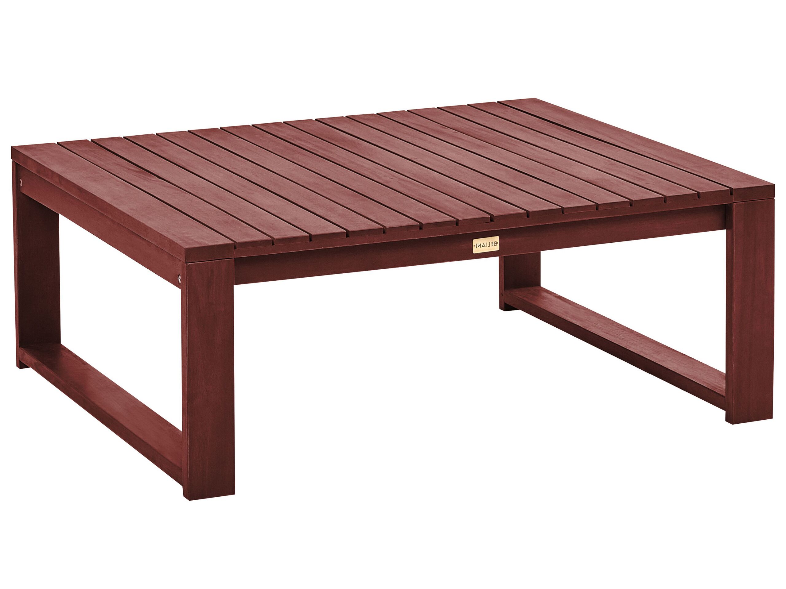 Table de jardin en bois d'acacia certifié fsc® bois foncé