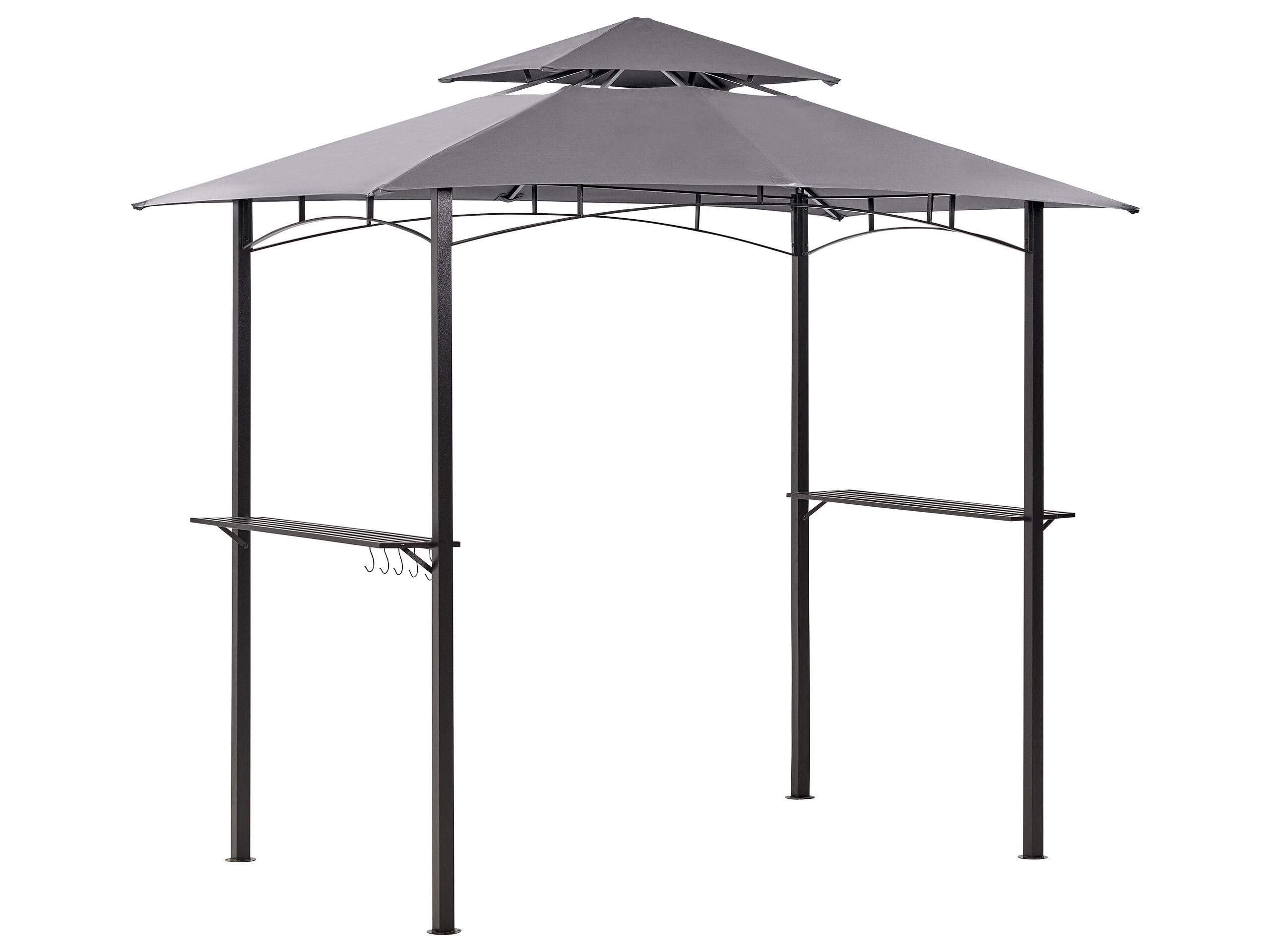 Tonnelle de jardin 240 x 148 cm Gris