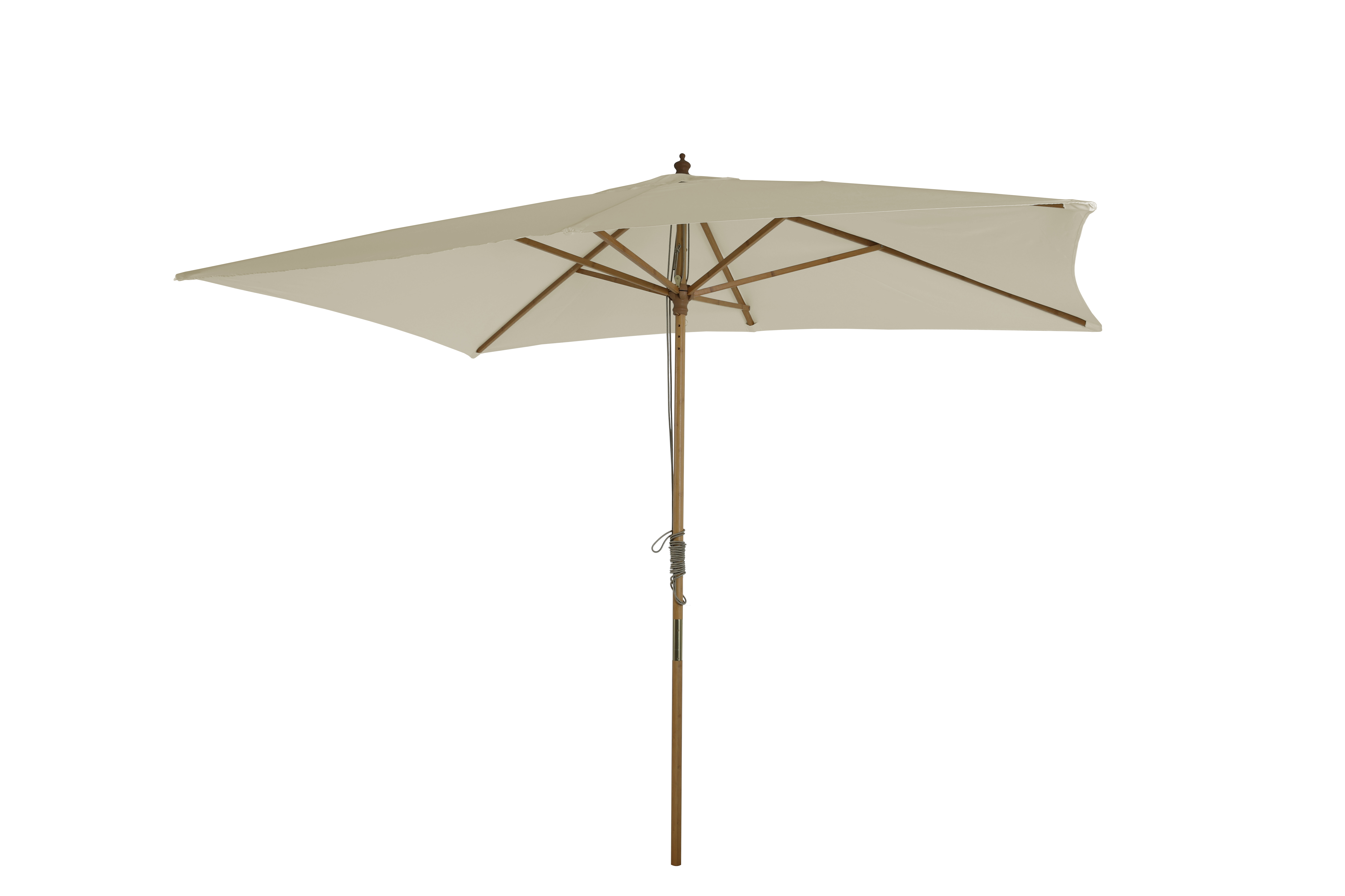 Parasol droit rectangulaire 3x2m - toile beige clair