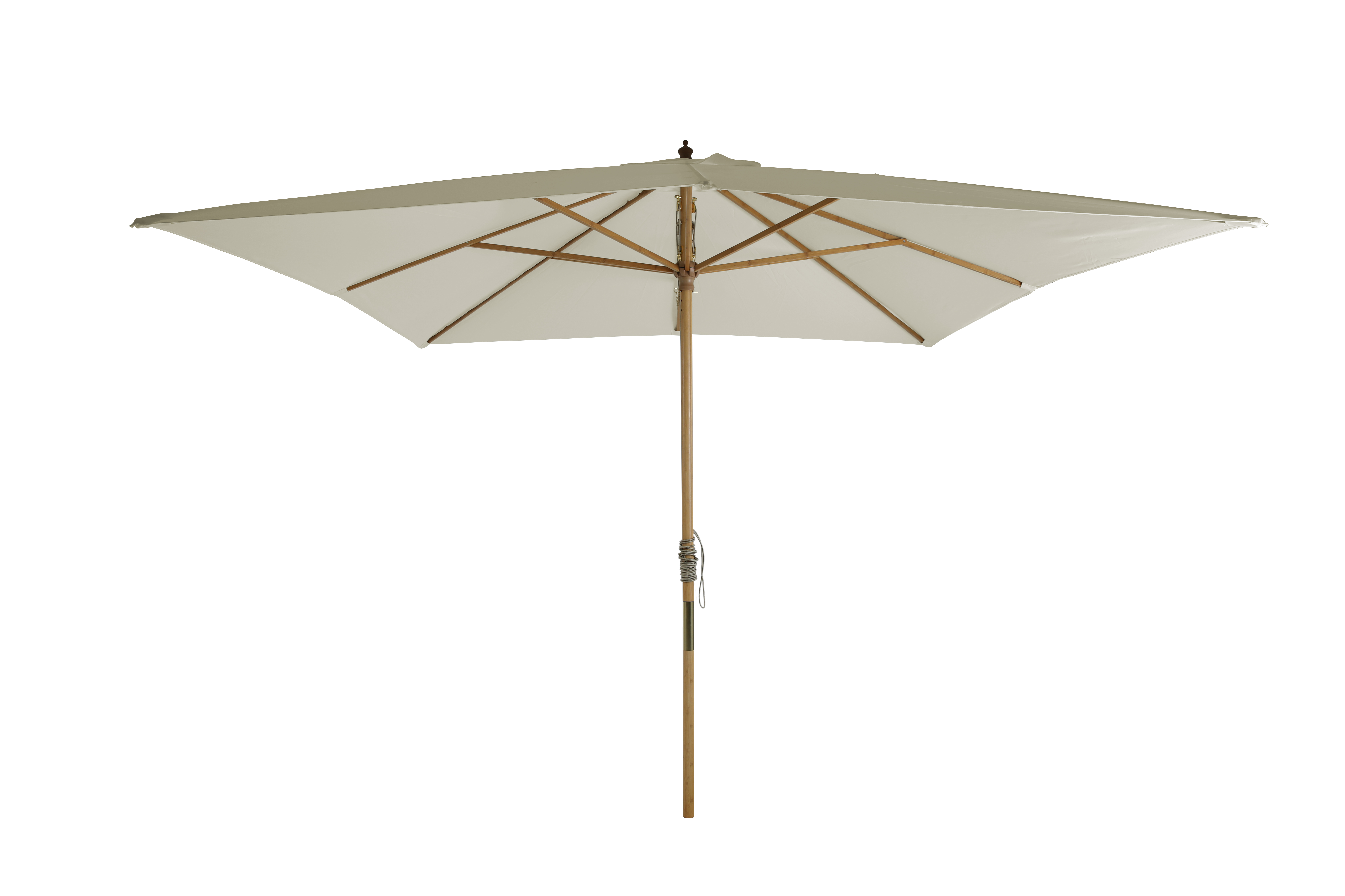 Parasol droit carré 3x3m - toile beige clair