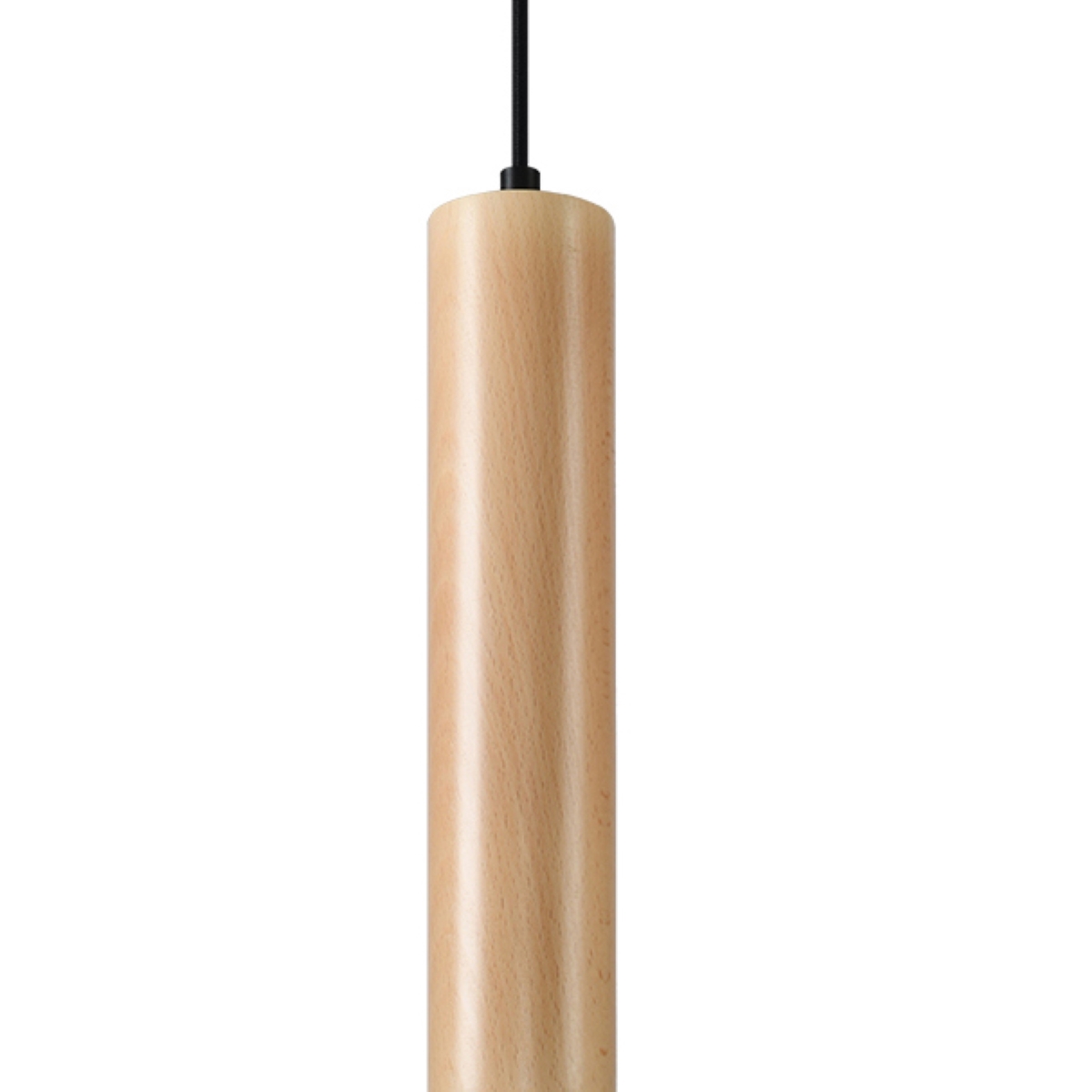 Suspension tube en bois, L: 8cm