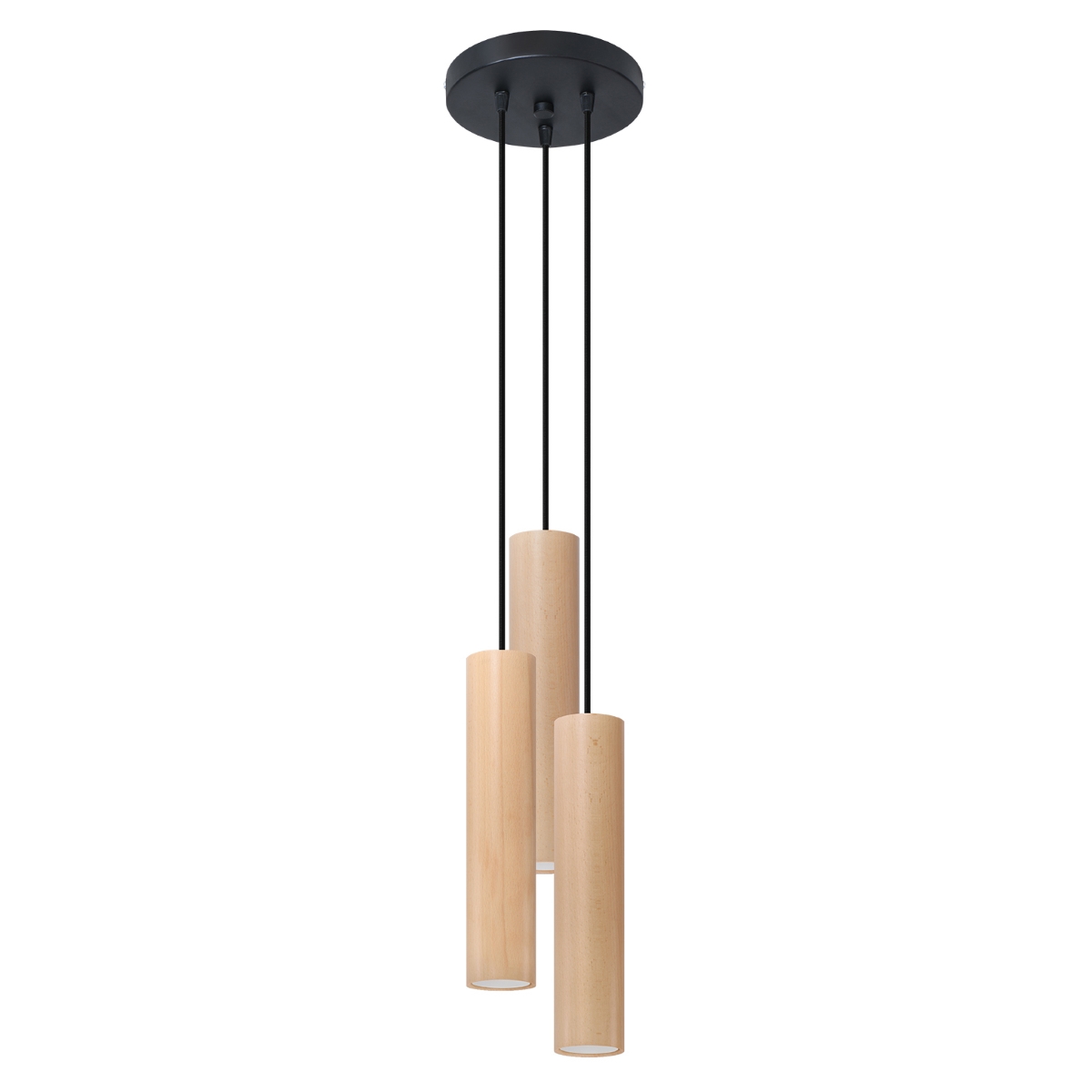 Suspension tube en bois, L: 20cm