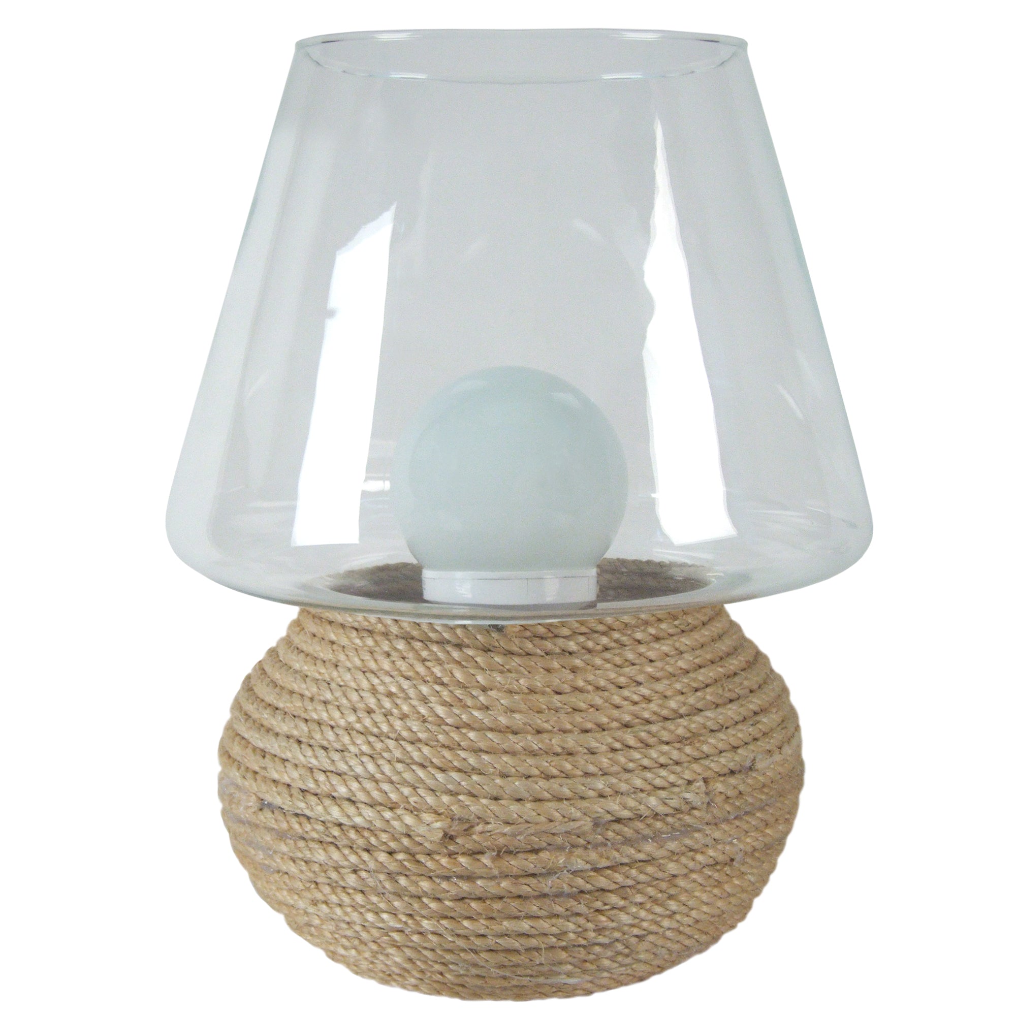 Lampe a poser verre claire 30  cm