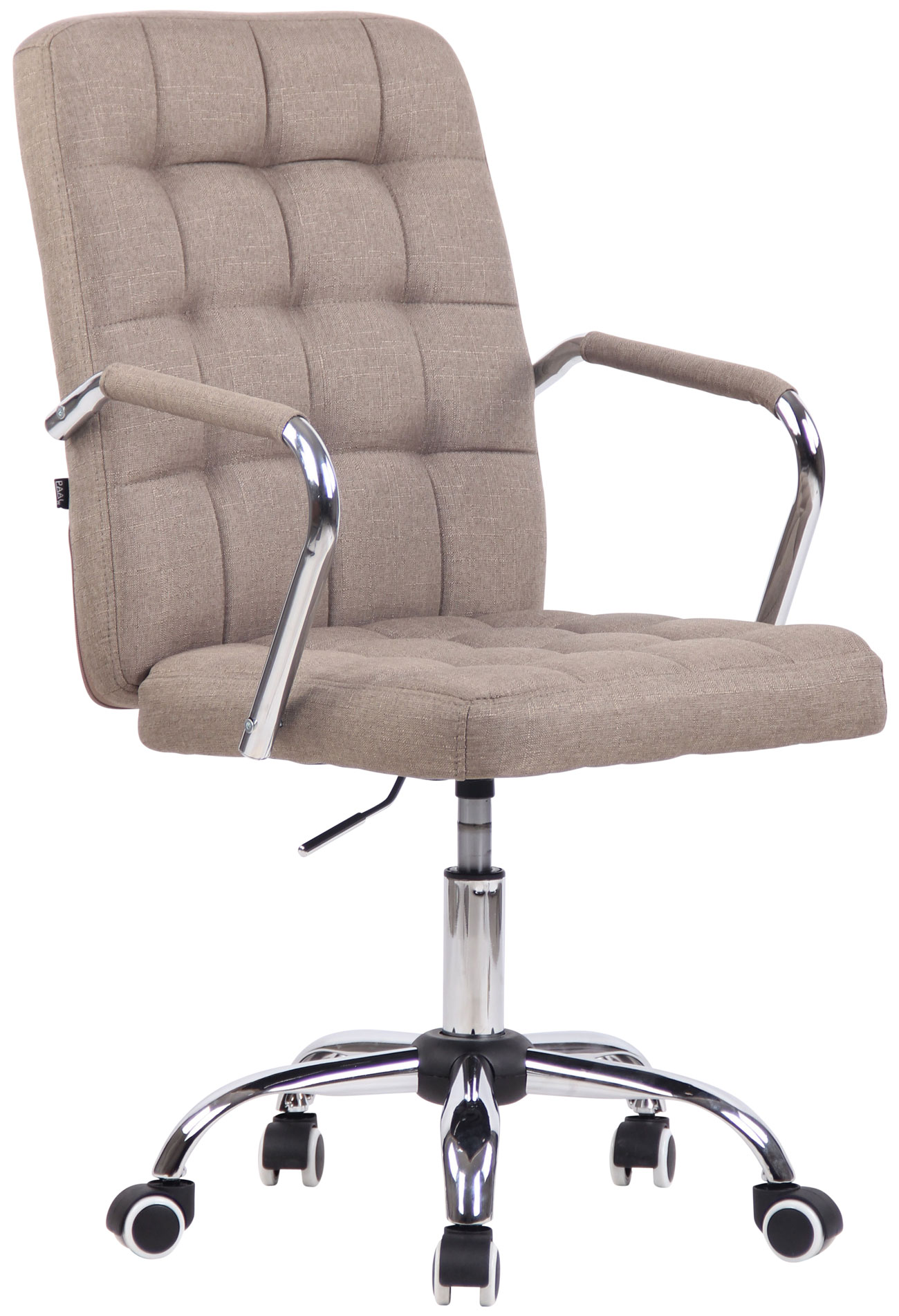 Vente-unique Chaise de Bureau - Tissu - Beige - Hauteur réglable - TOARA