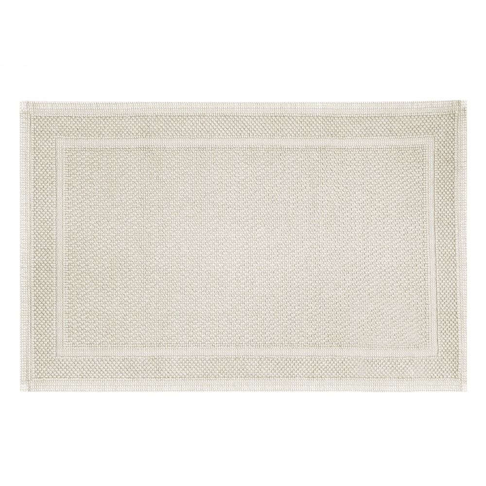 tapis de bain  pur coton beige 60x110