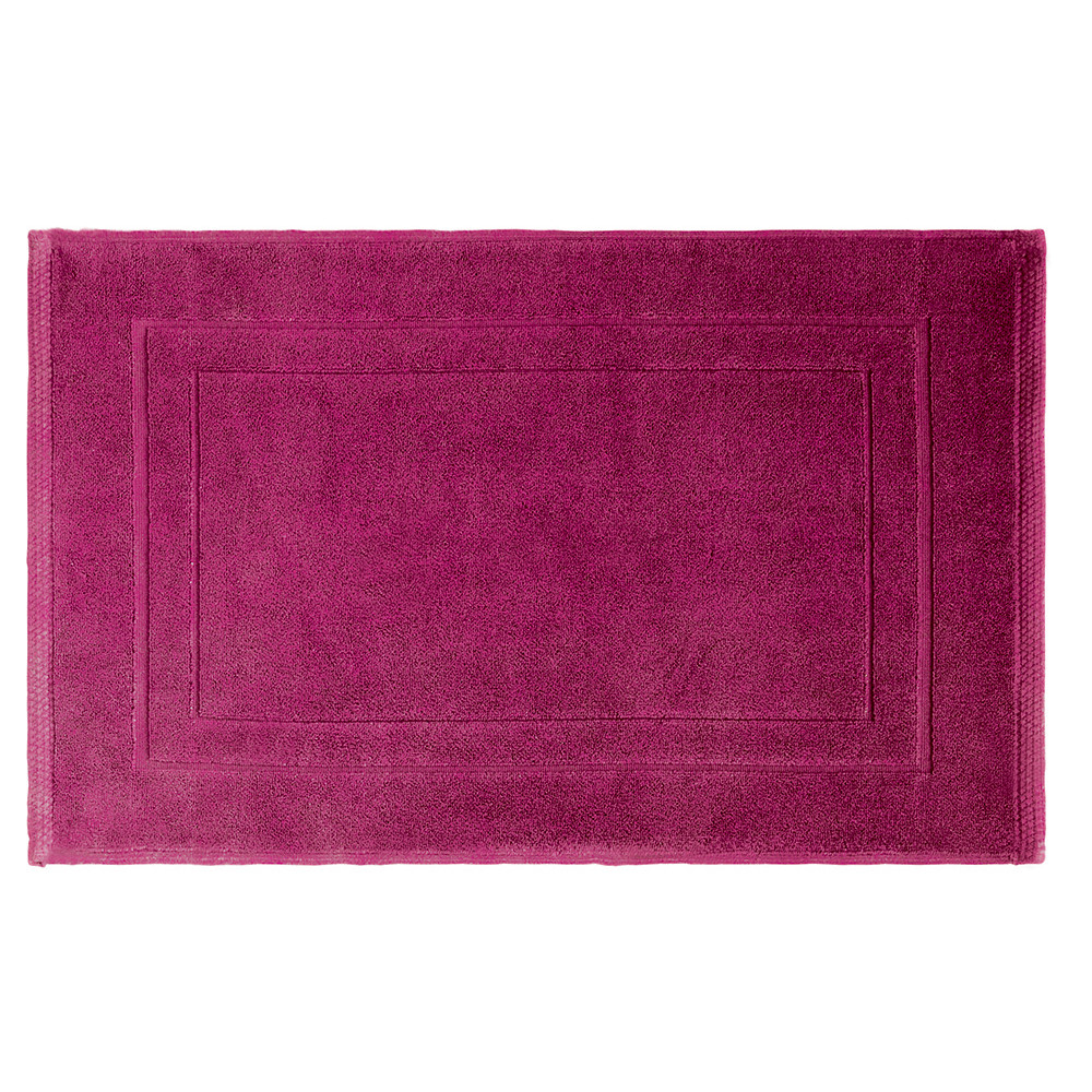tapis de bain  pur coton rose 50x80
