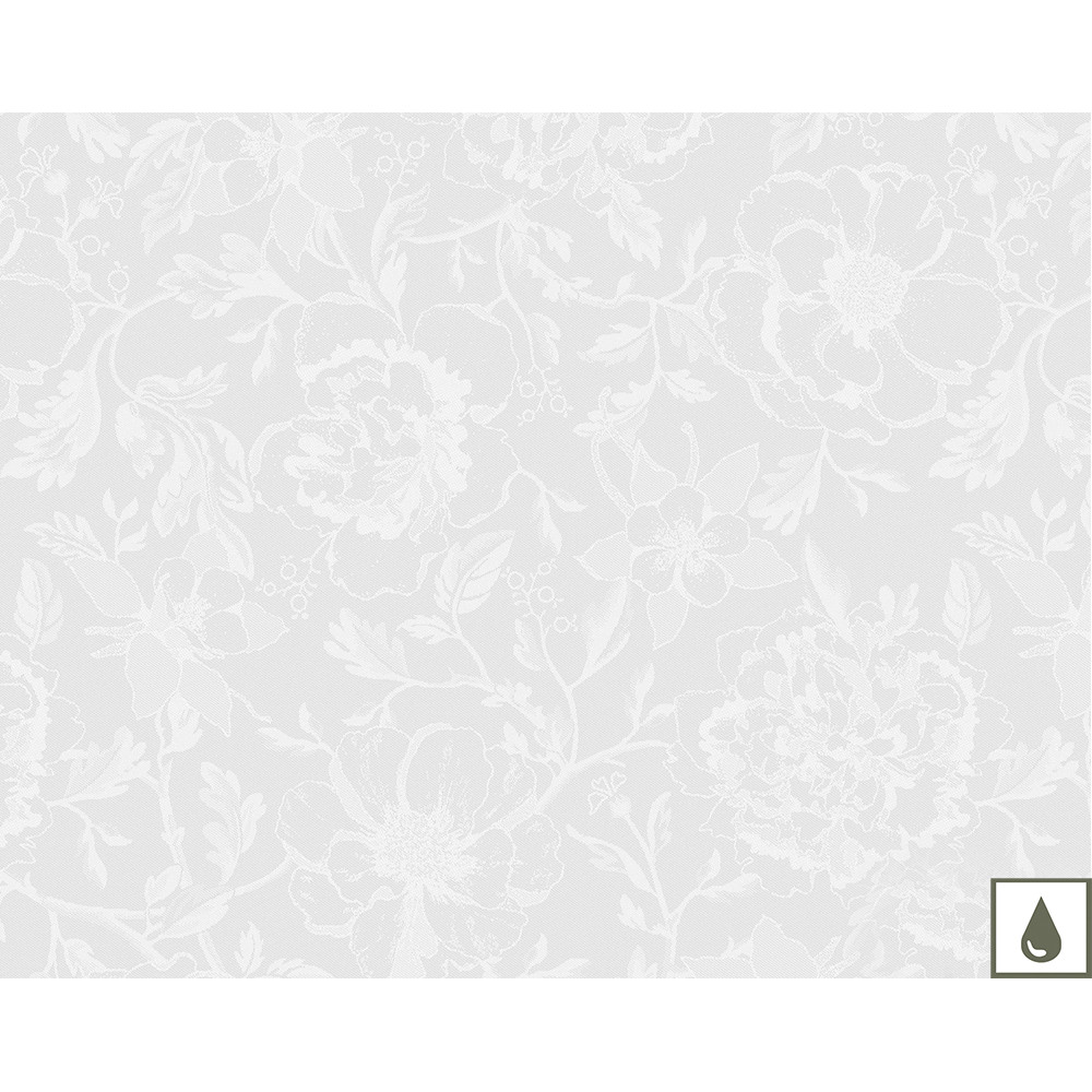 set enduit imperméable pur coton blanc 40x50
