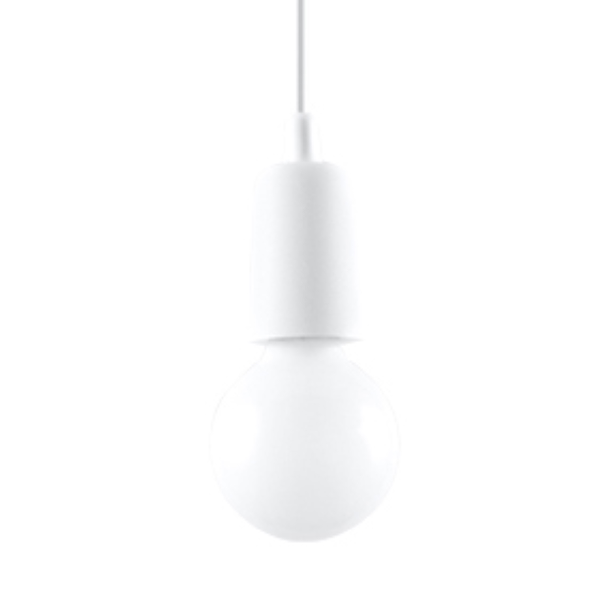 Suspension en acrylique, blanc L: 9cm