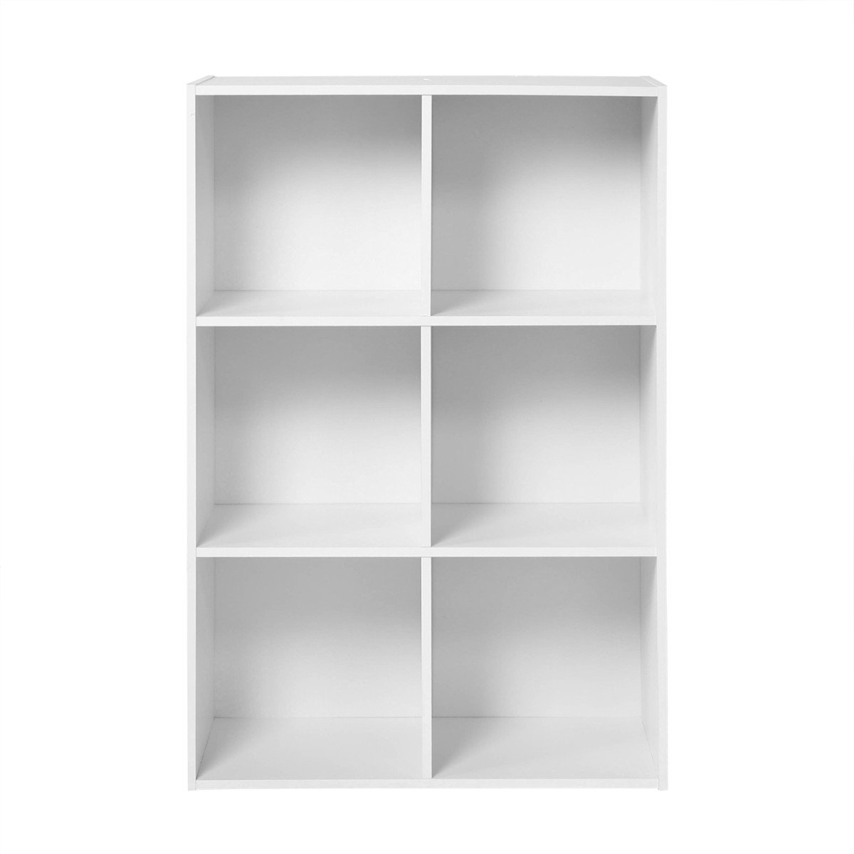 Étagère de rangement 6 cases – L61 x H91 cm – Blanc