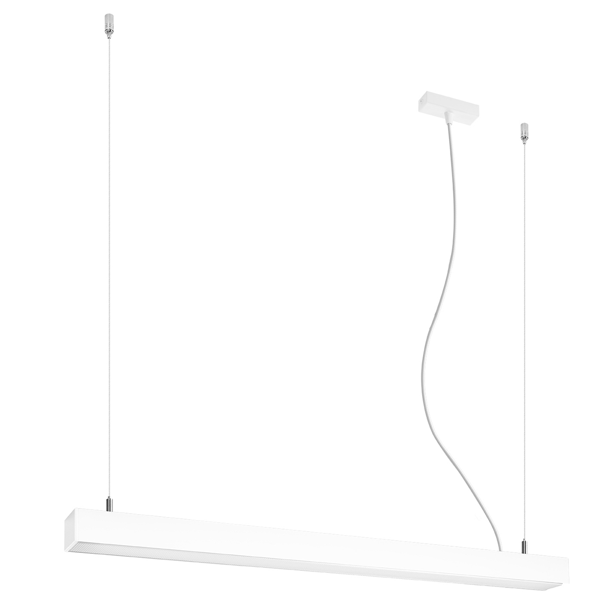 Suspension linéaire en aluminium, blanc L: 90cm