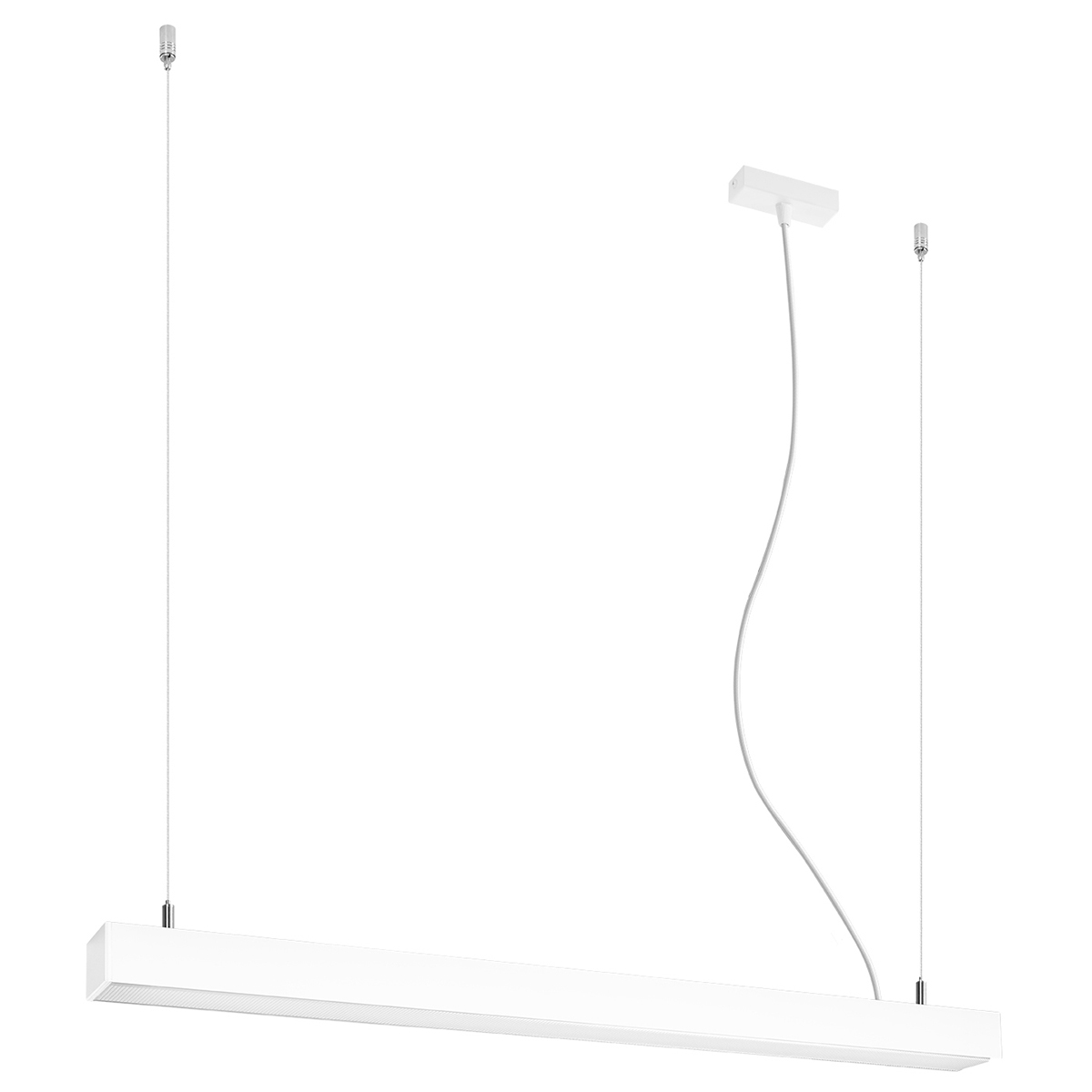 Suspension linéaire en aluminium, blanc L: 90cm