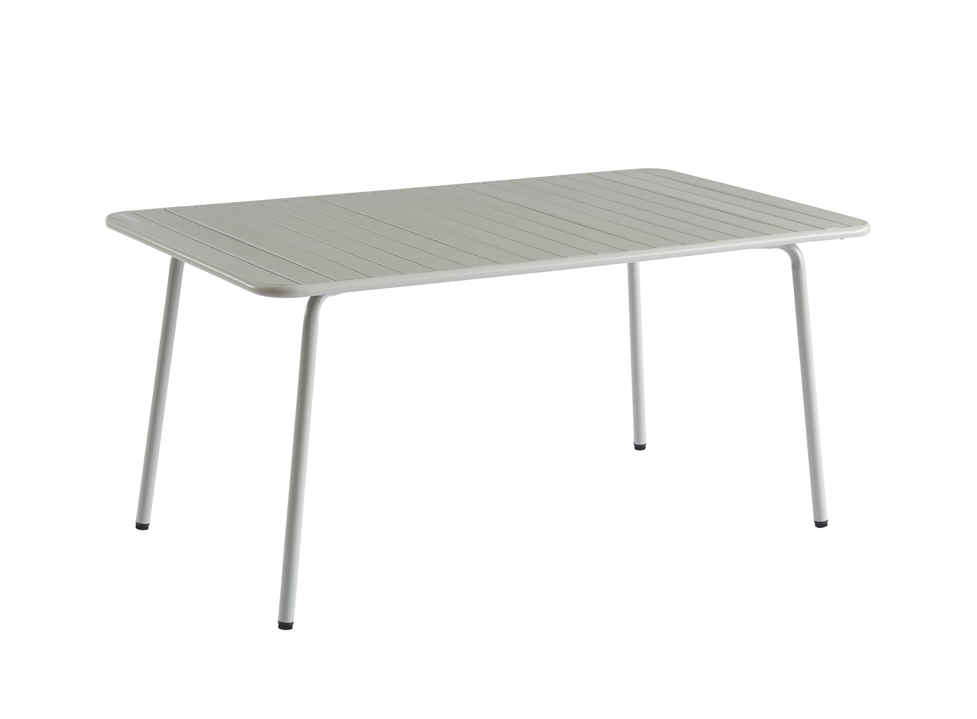 Table de jardin en acier gris glacier 160x90 cm