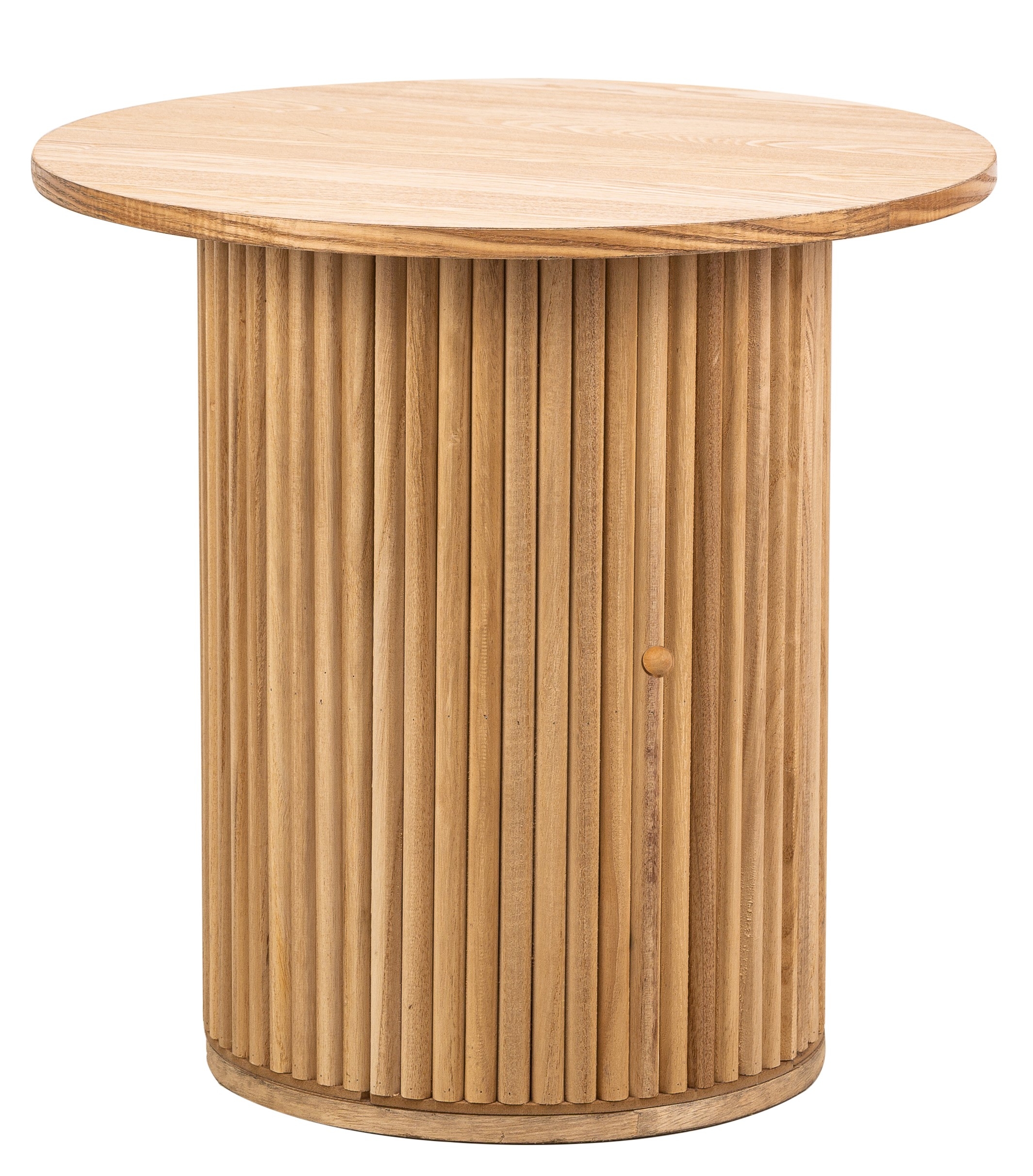 table d'appoint en bois massif coloris naturel