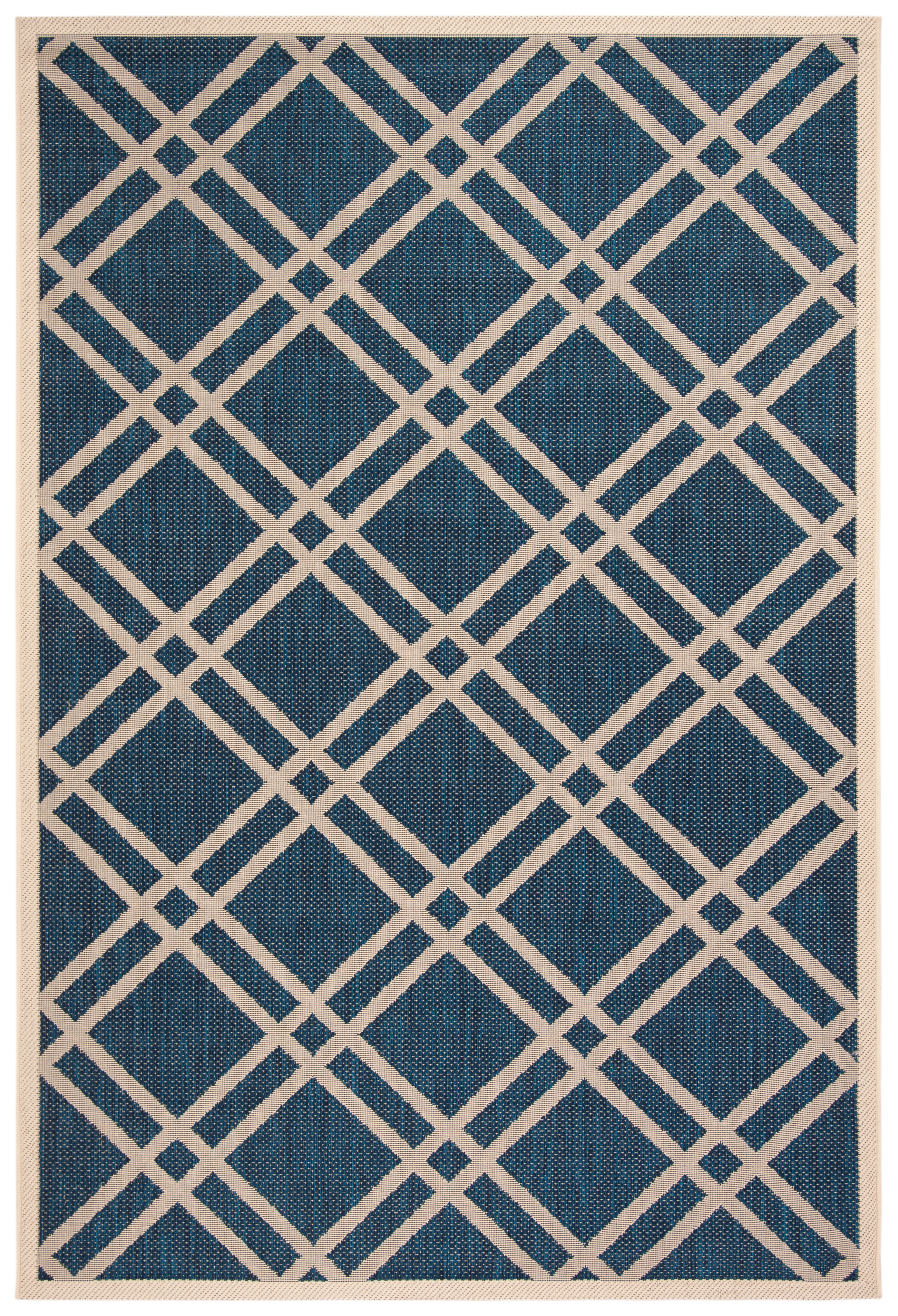 Tapis d'intérieur/extérieur Bleu Marine/Neutre 200 X 290