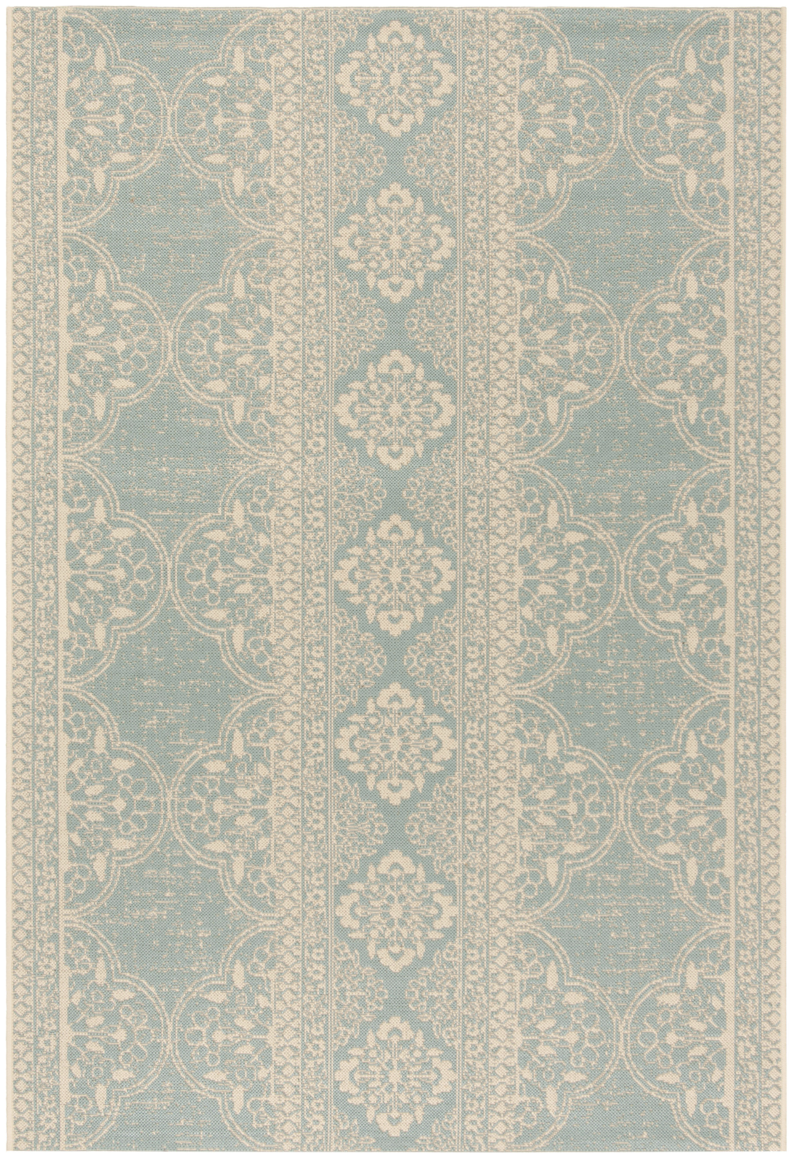 Tapis d'intérieur/extérieur Bleu/Neutre 155 X 230