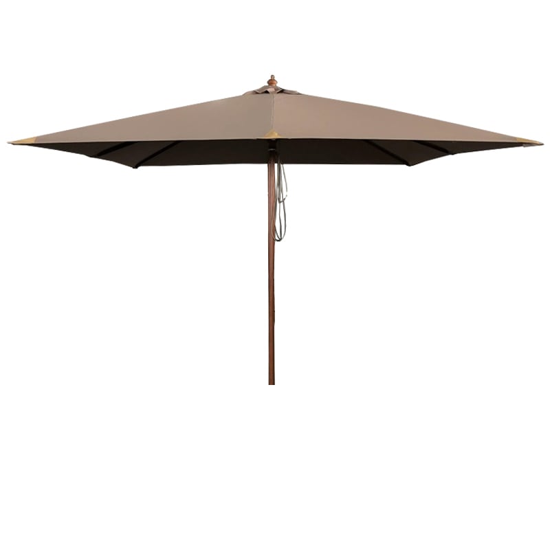 Parasol droit 3x3 m taupe