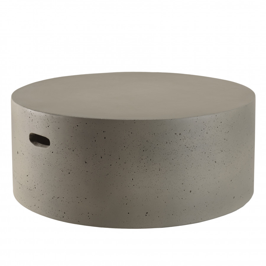 Table basse de jardin ronde béton D79 cm