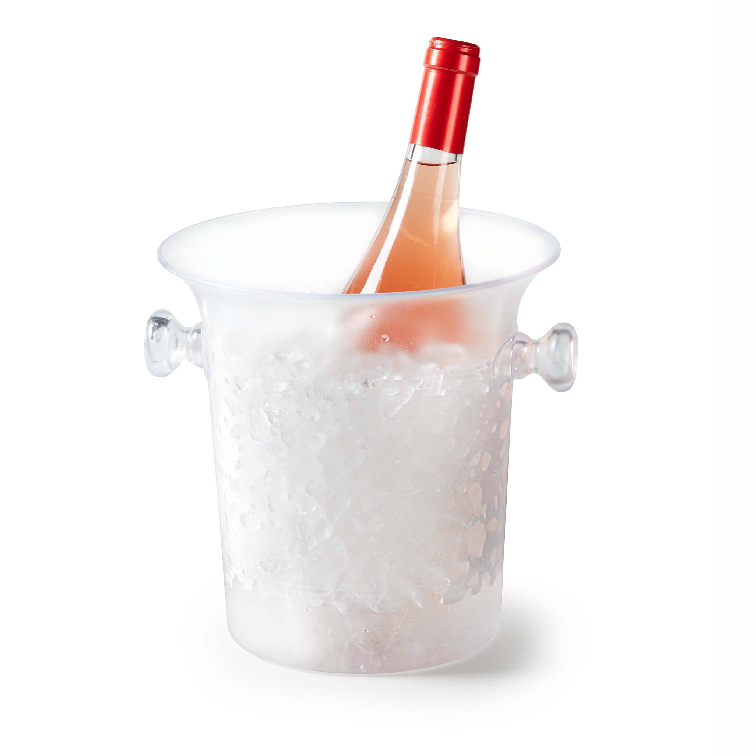 seau à champagne en plastique transparent d 21 cm