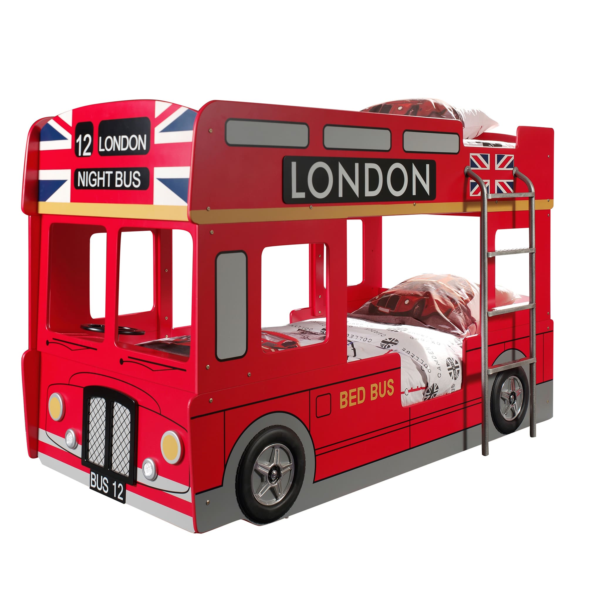 Lit Superposé London Bus 90x200