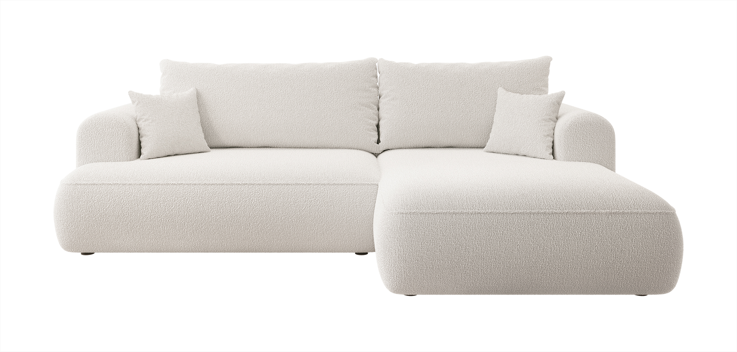 Canapé d'angle 3 places Blanc Design Confort