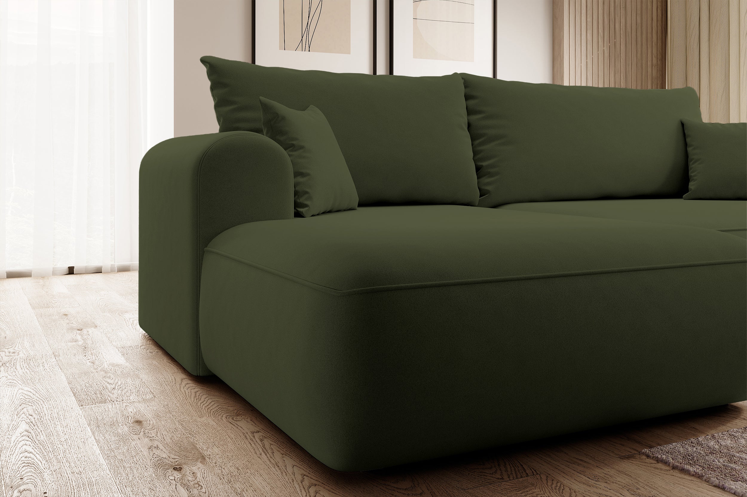 ovo - Canapé convertible Vert - Vue supplémentaire 2