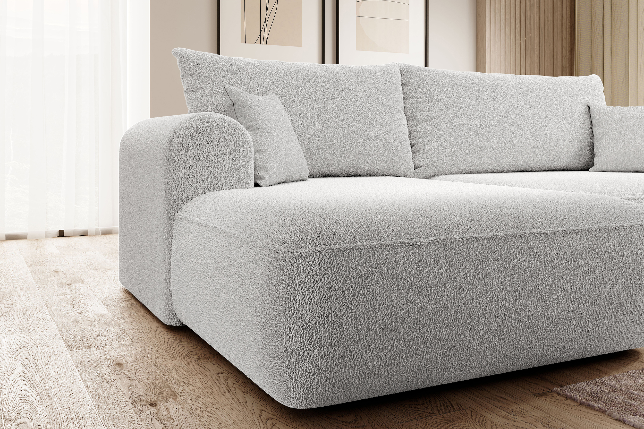 ovo - Canapé convertible Gris - Vue supplémentaire 2