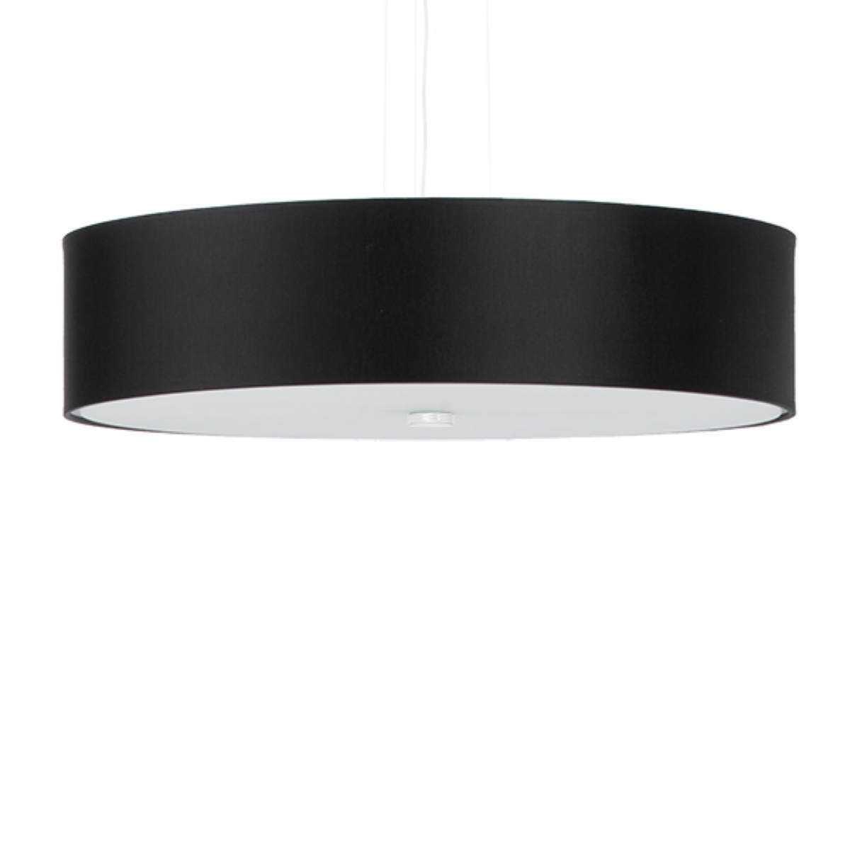 Suspension tube en tissu, noir L: 50cm