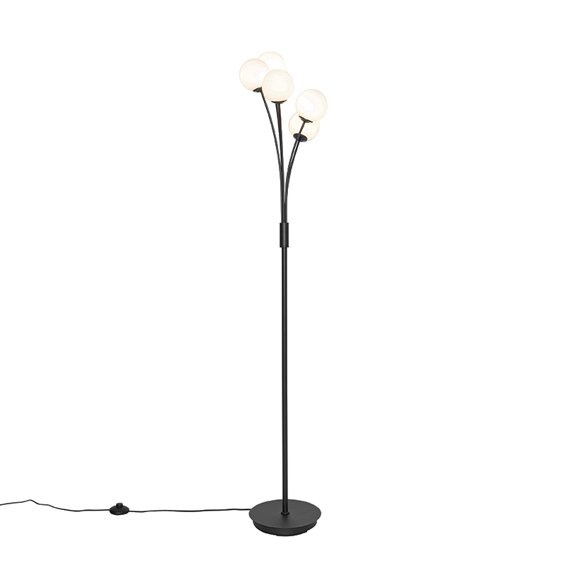 Lampadaire en acier blanc