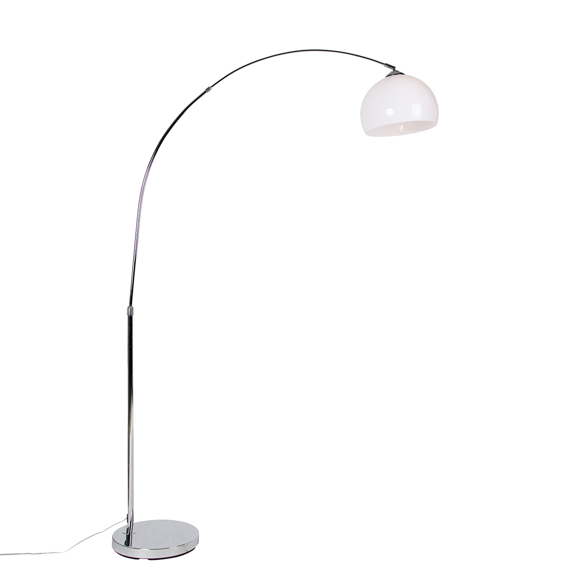 Lampadaire à  arc en acier chrome