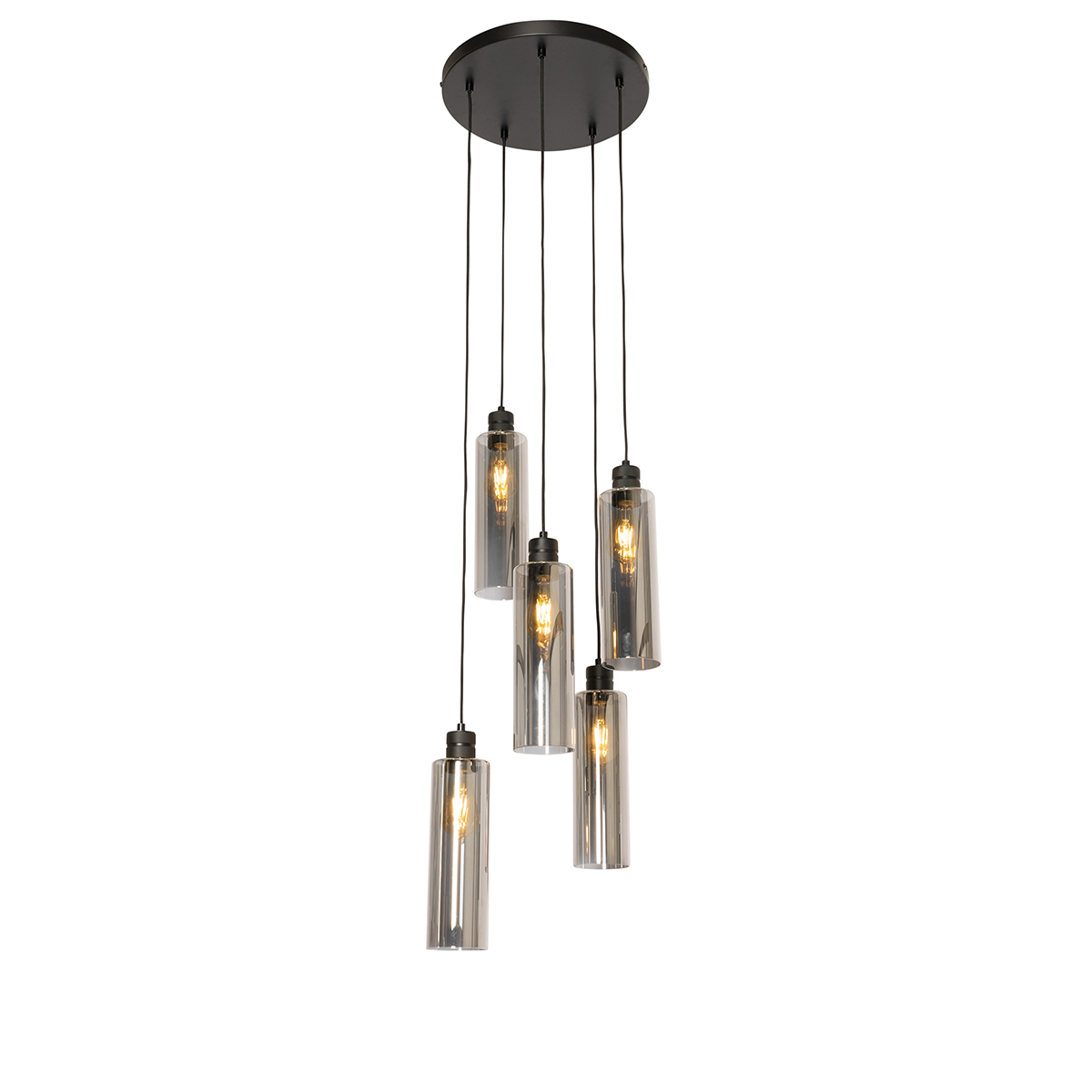 Suspension en verre noir