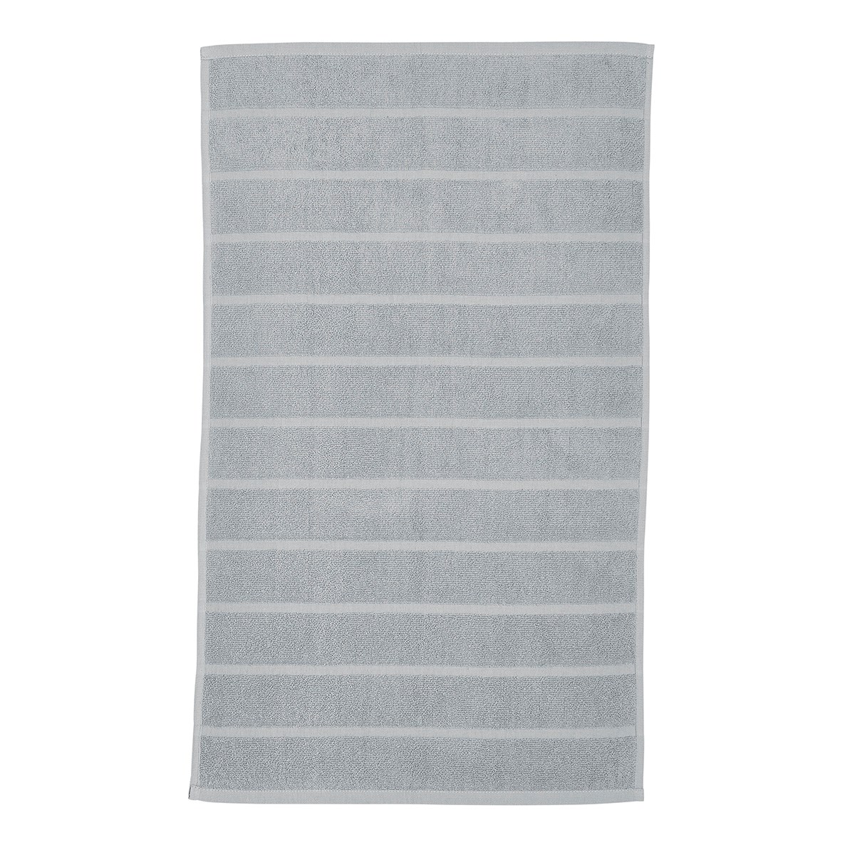 tapis de bain uni en coton gris 50x80