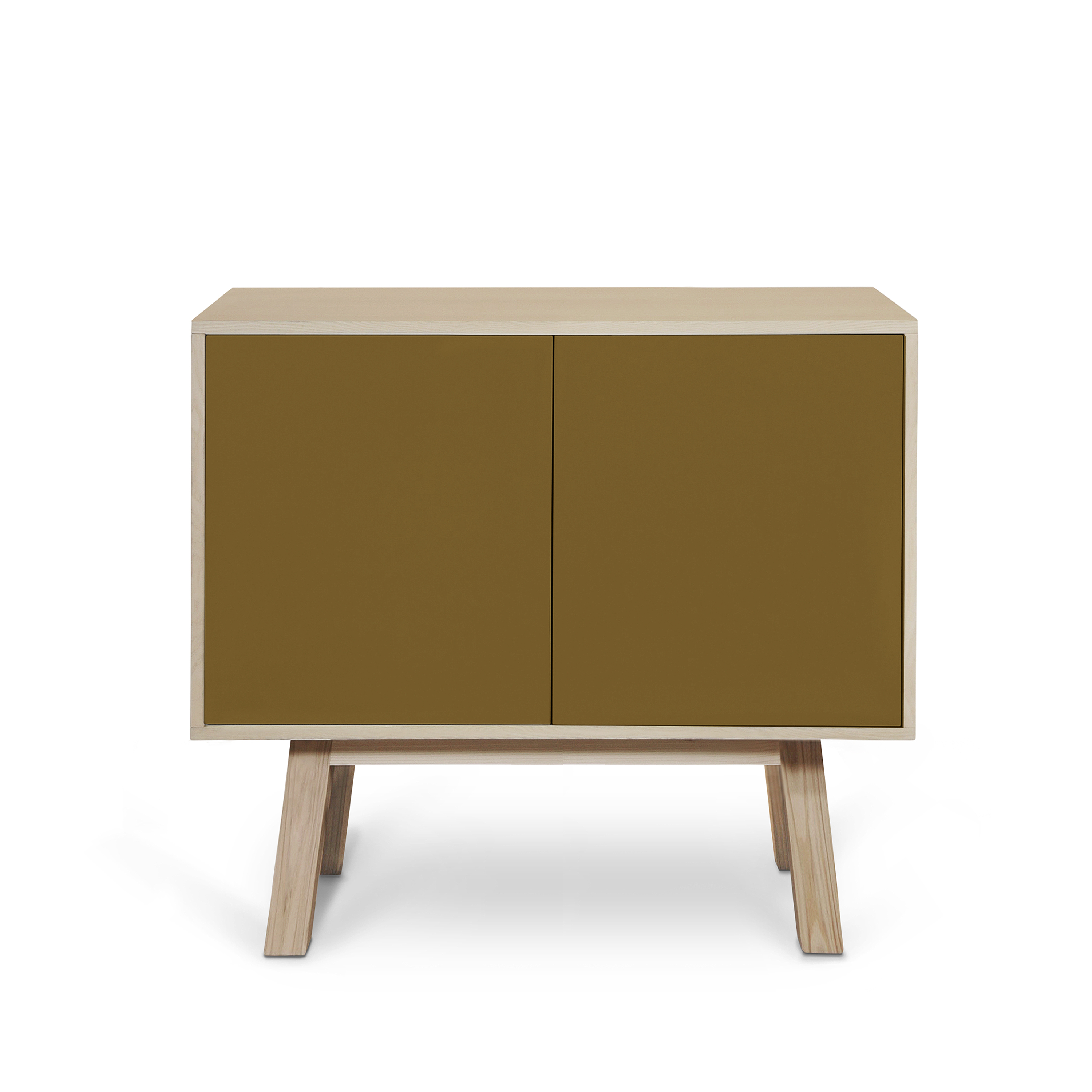 Buffet en frêne 2 portes 100 cm, hauteur 94 cm