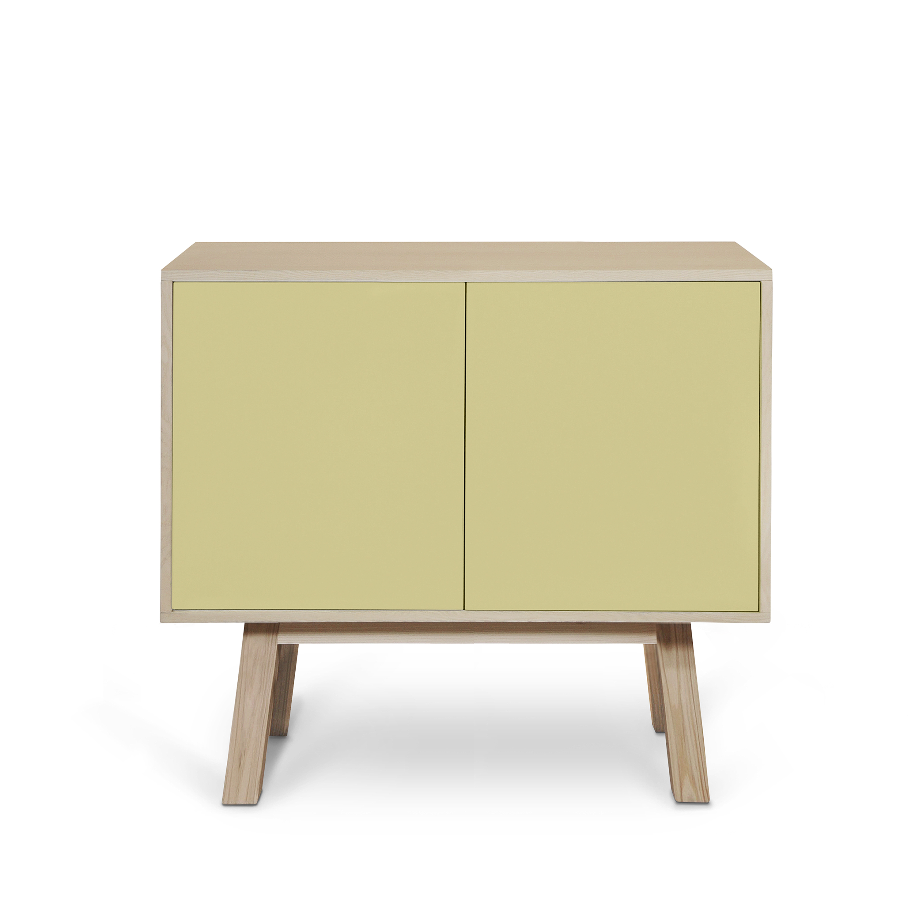 Buffet en frêne 2 portes 100 cm, hauteur 94 cm