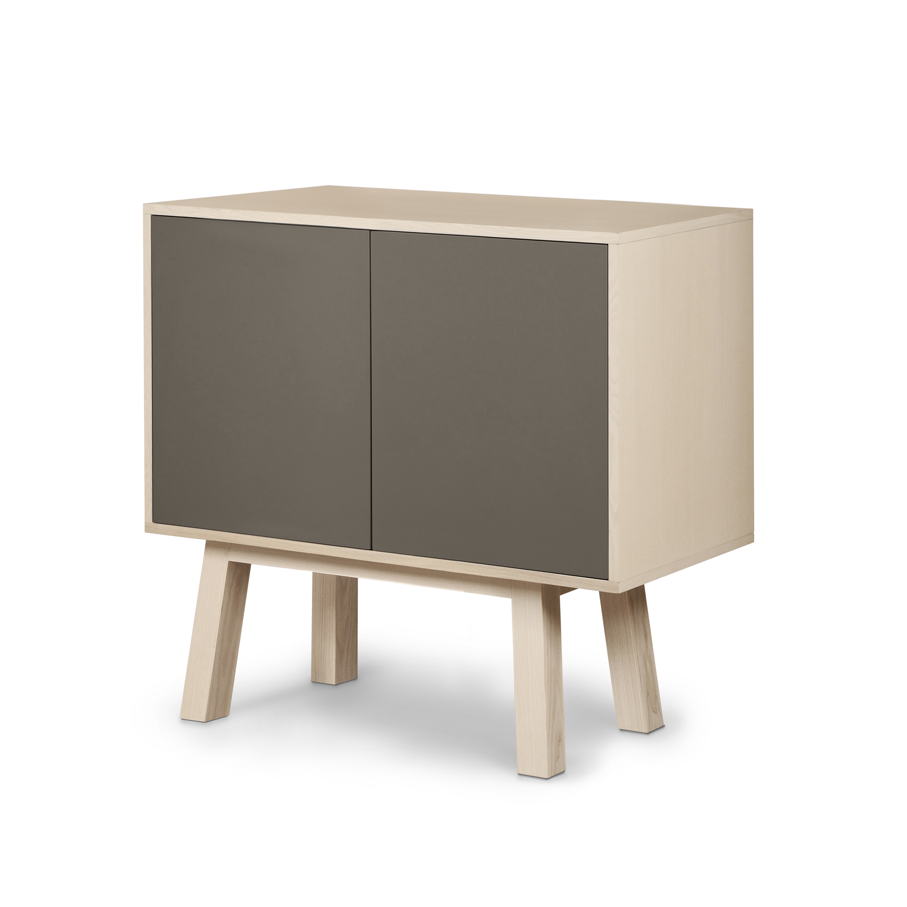 Buffet en frêne 2 portes 100 cm, hauteur 94 cm