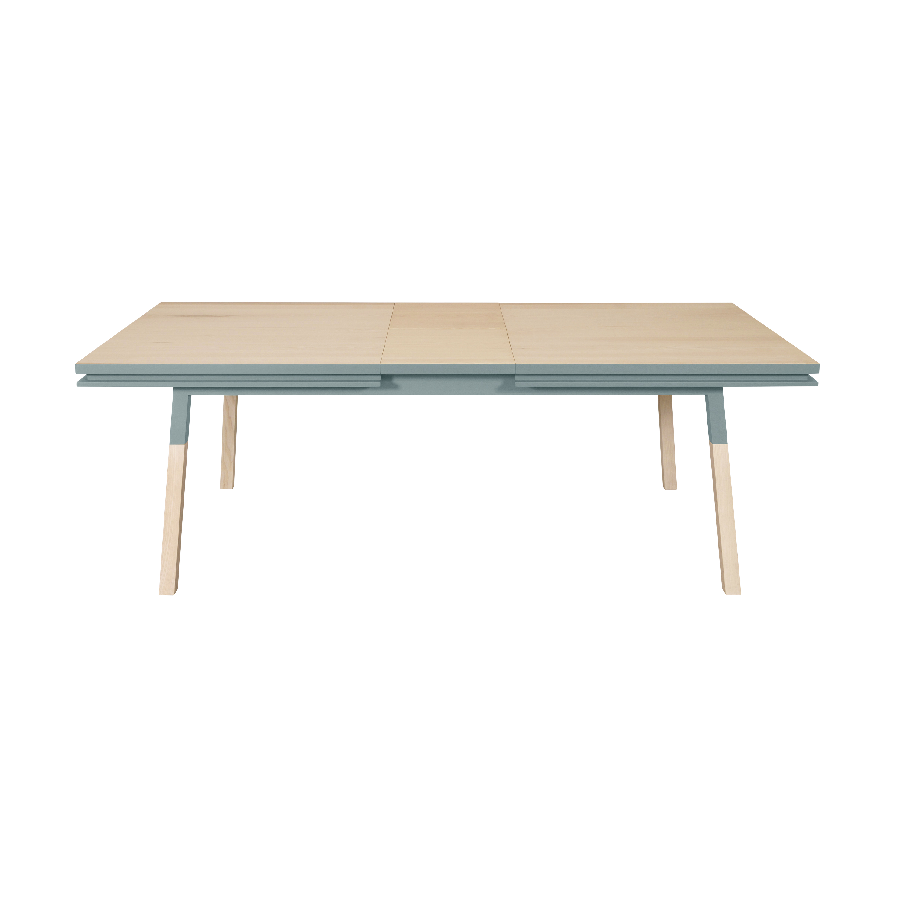 Table repas rectangulaire 120×80 cm 1 rallonge, 100% frêne massif