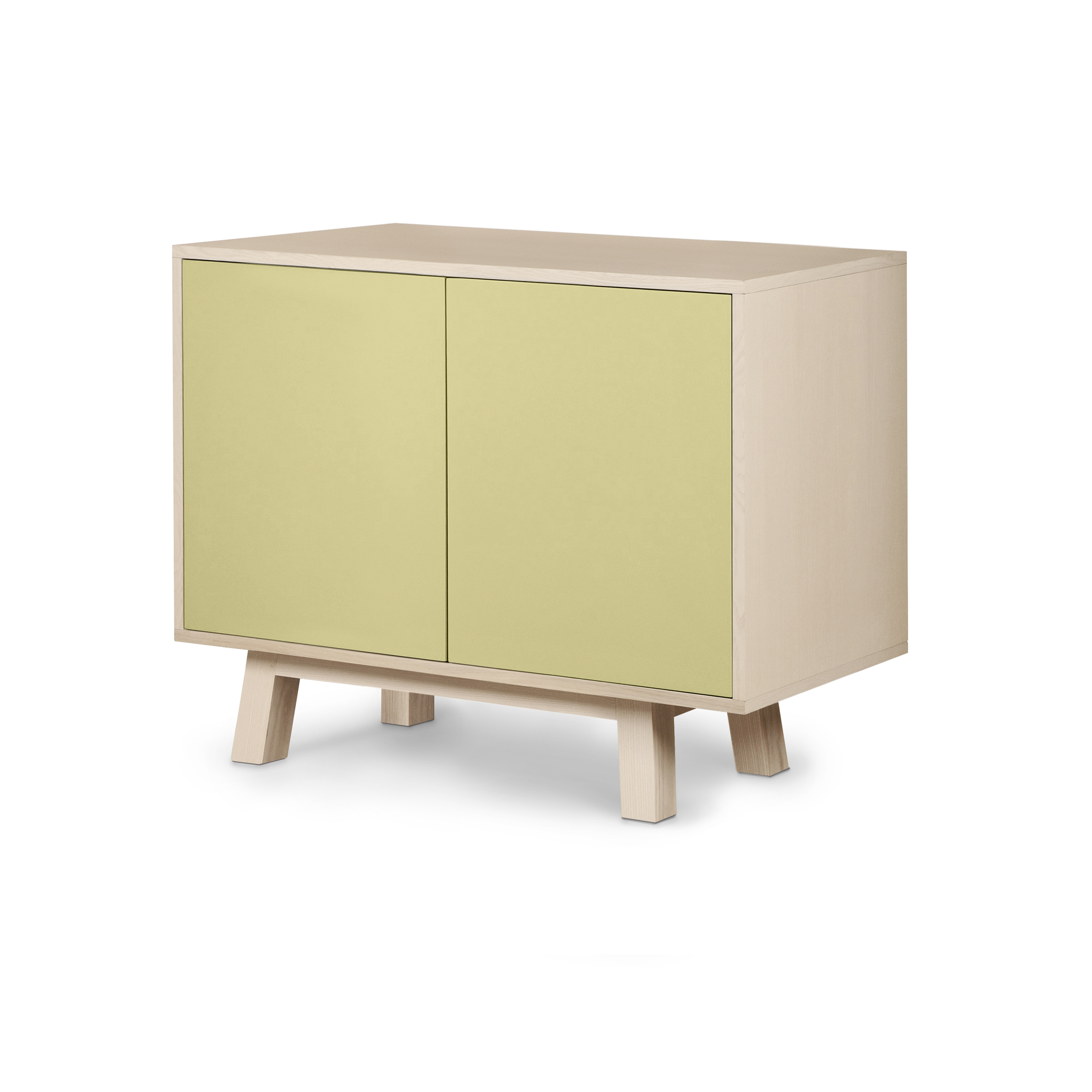 Buffet bas 2 portes 100 cm, en frêne