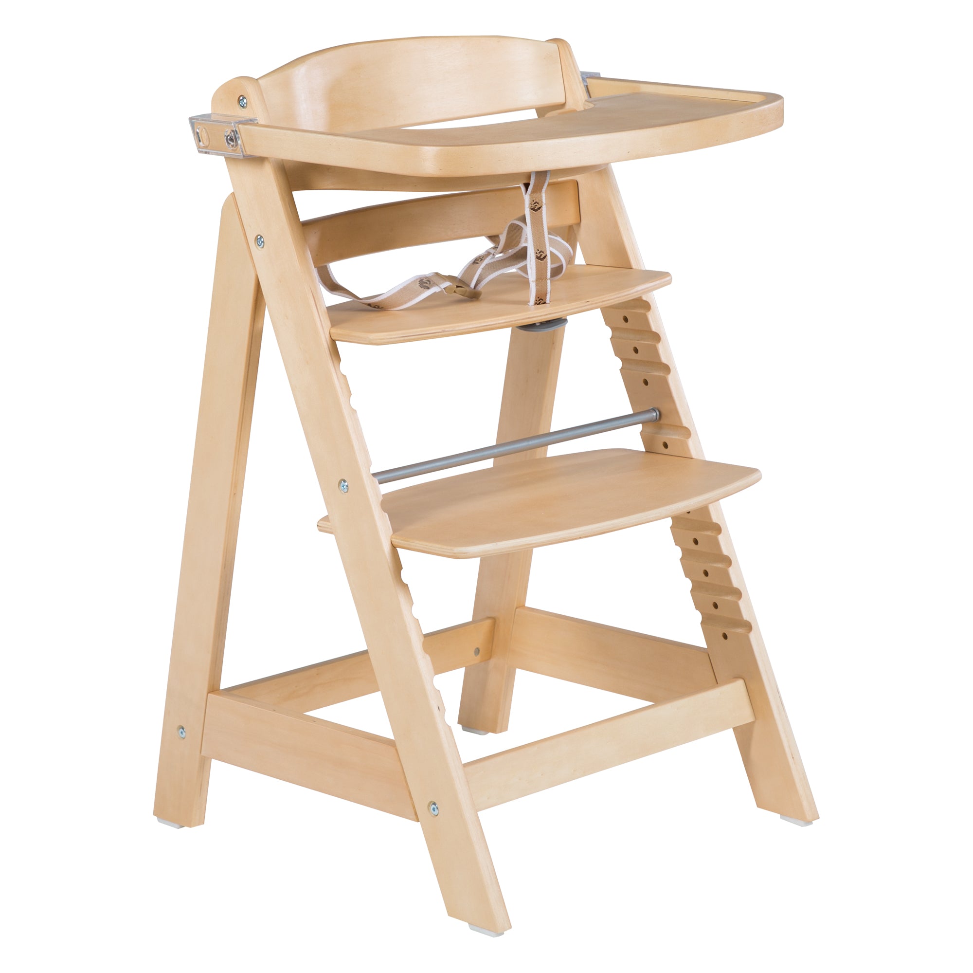 chaise haute bébé évolutive en bois naturel